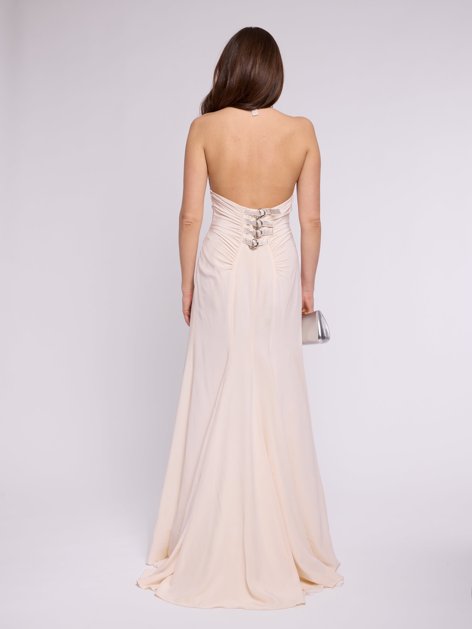 Versace 1990s White Silk Dress