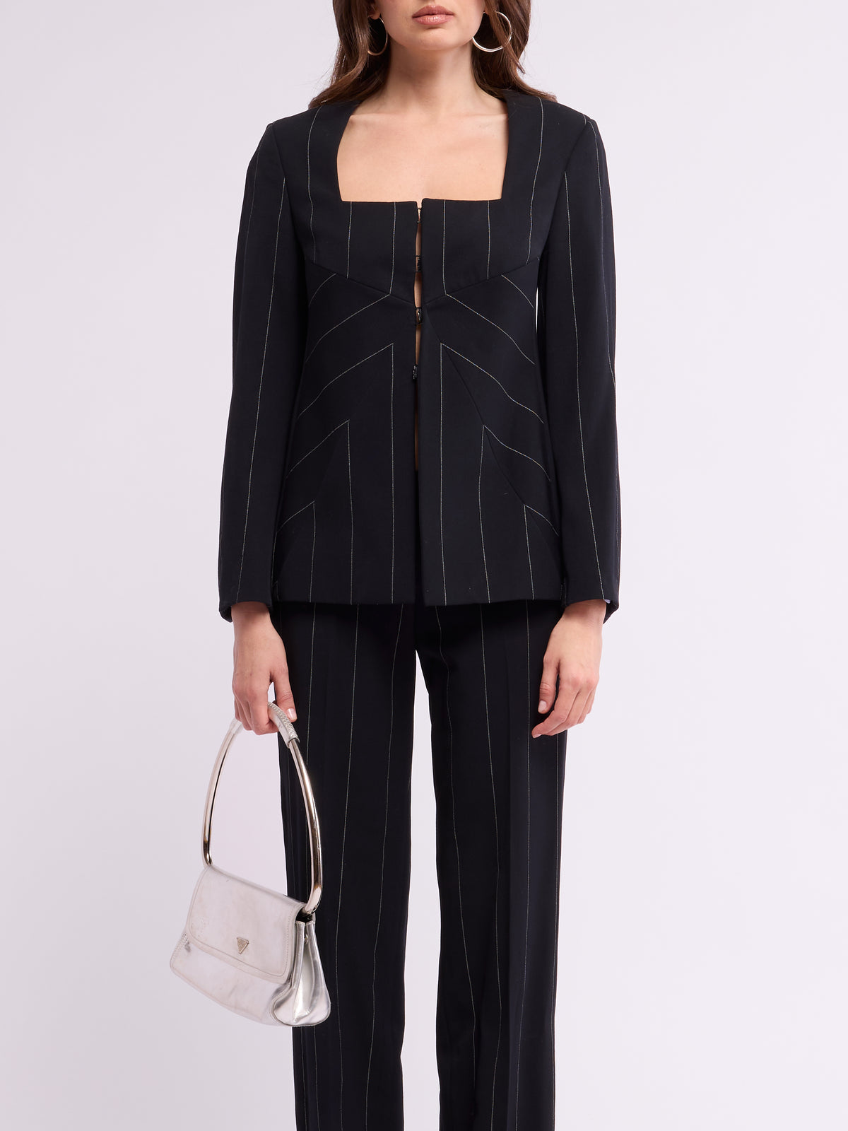 Gianni Versace FW 1998 Runway Pinstripe Suit
