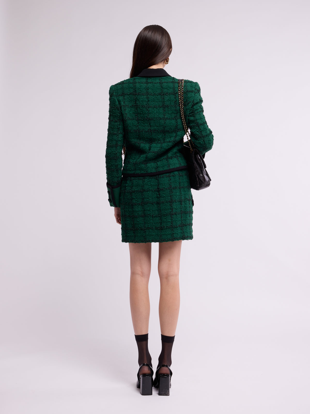 Gianni Versace FW 1993 Runway Green Skirt Set
