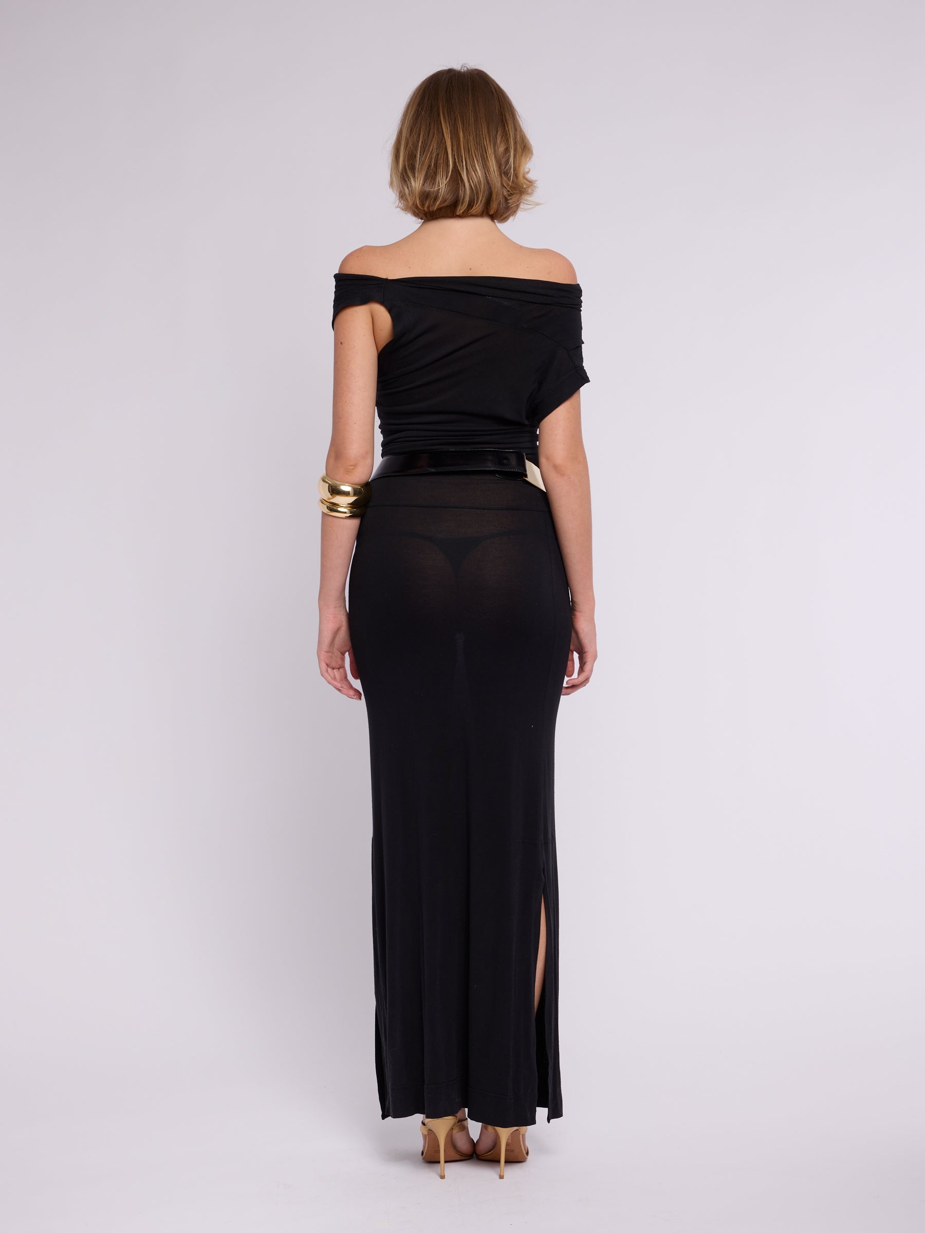 Vivienne Westwood Black Draped Dress