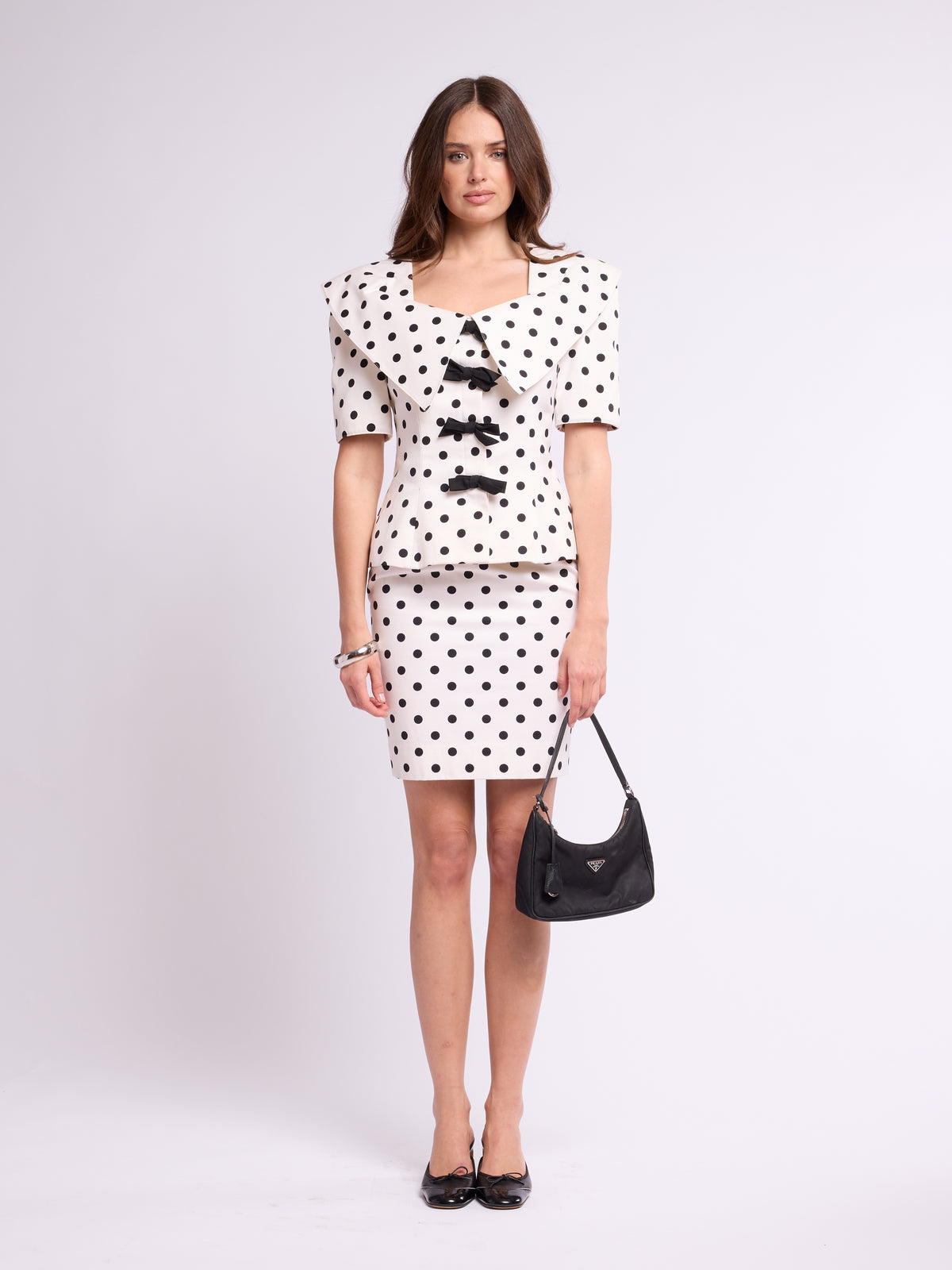 Guy Laroche 1980s Polka Dot Set