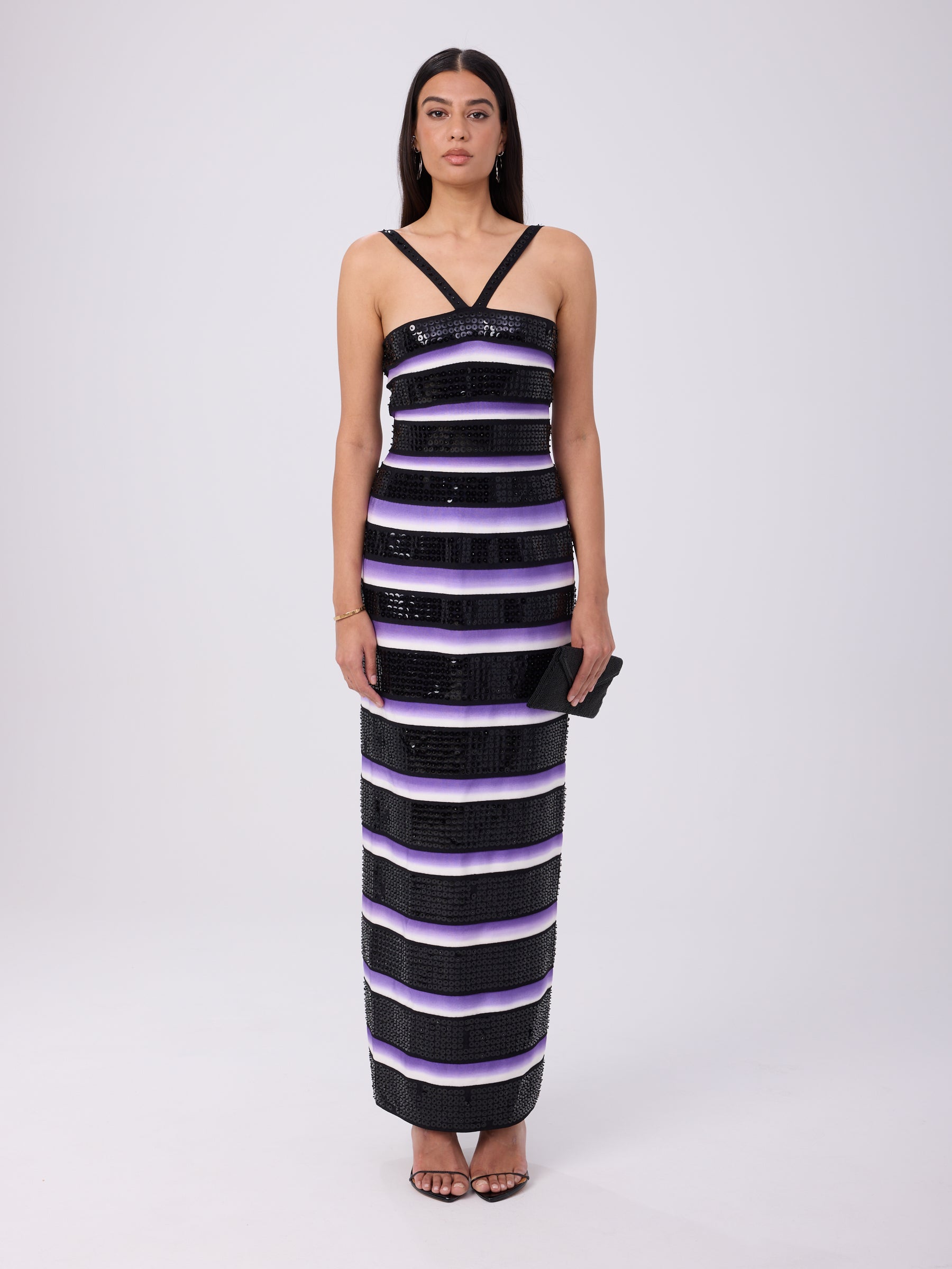 Hervé Léger SS 1997 Sequin Runway Gown