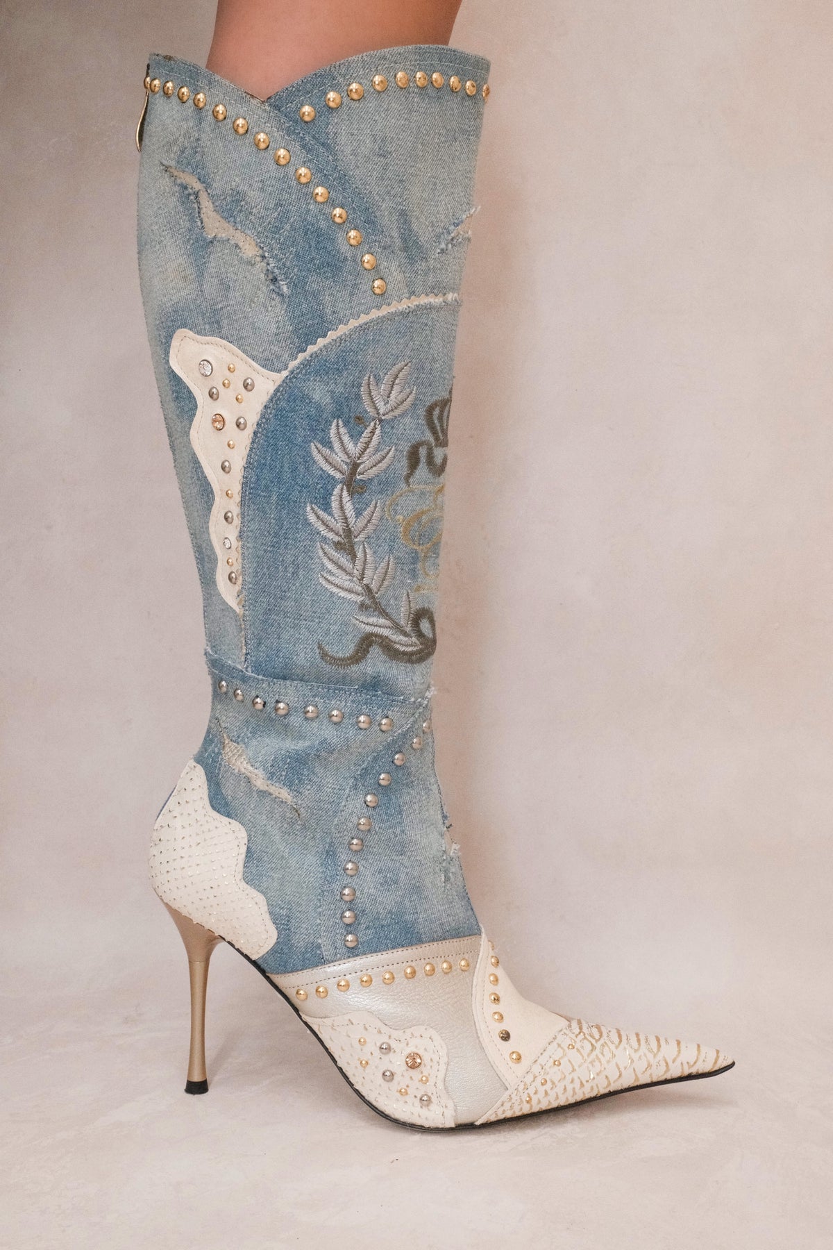 El Dantes 2000s Denim Boots