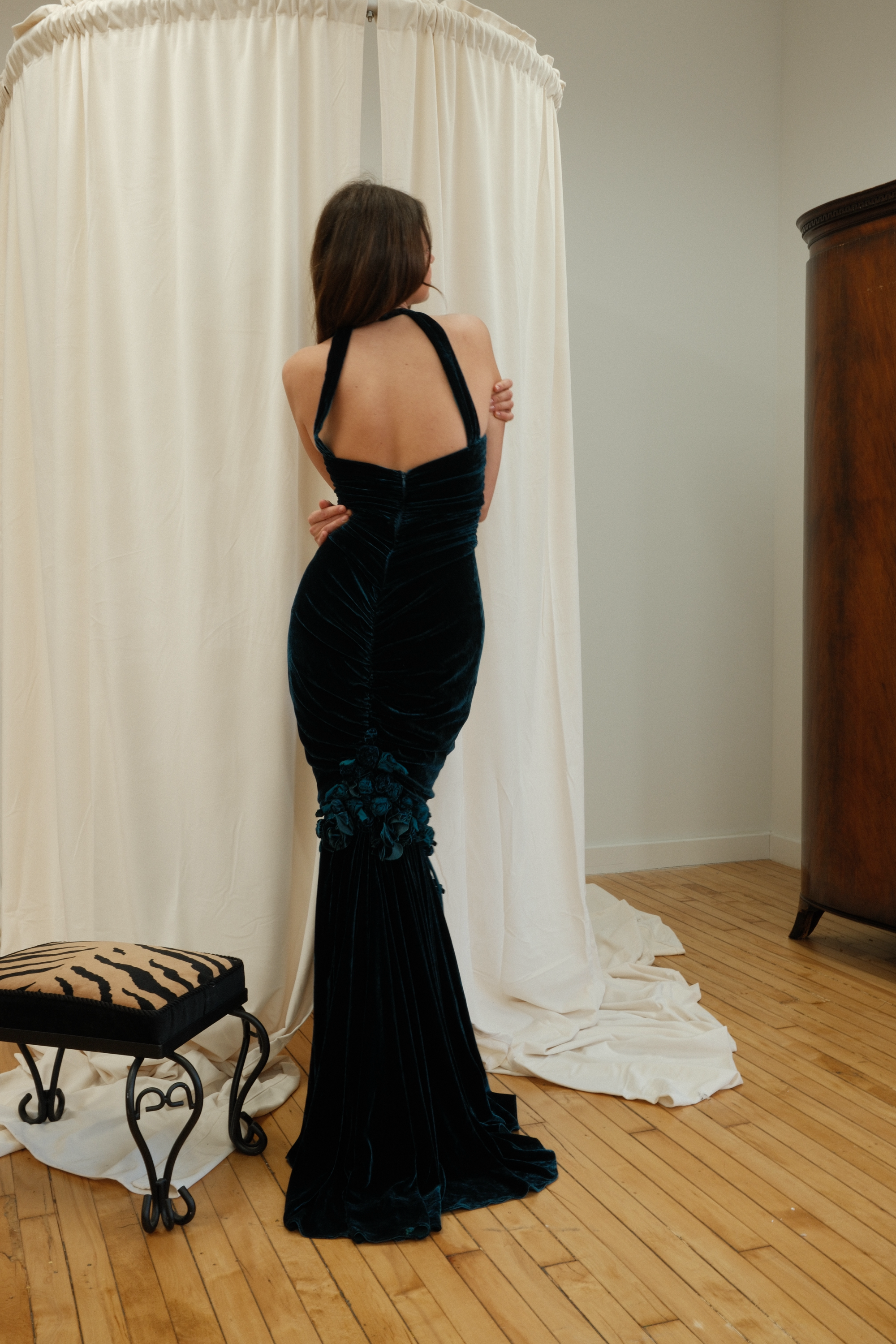 Betsey Johnson 1990s Velvet Gown