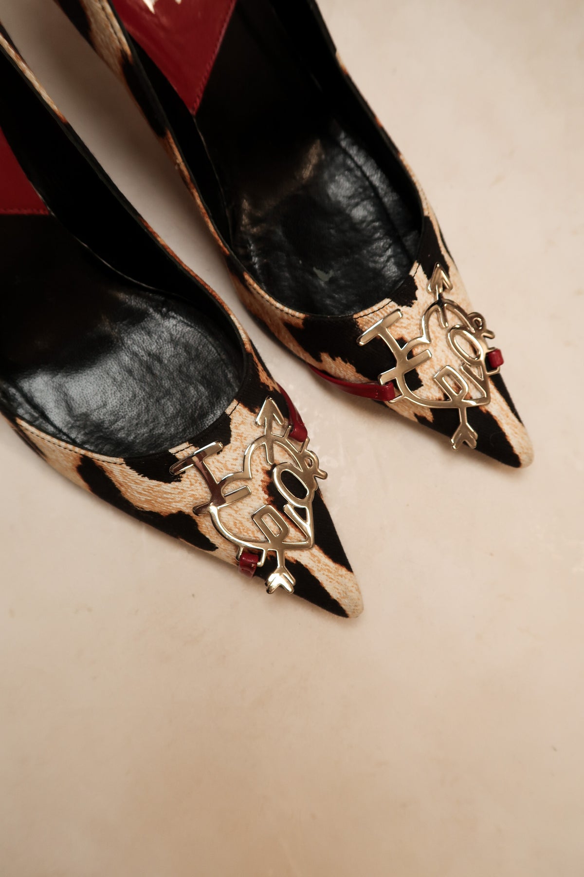 Christian Dior by Galliano FW 2004 “I Love Dior” Leopard Pumps