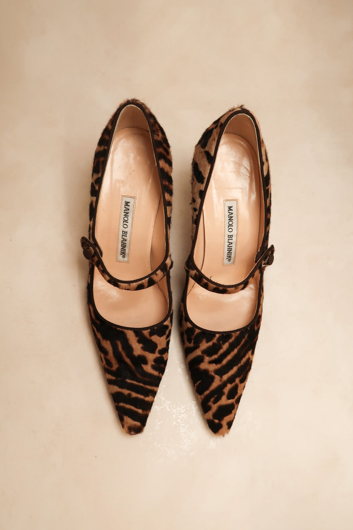 Manolo Blahnik 2000s "Campari" Mary Jane Heels