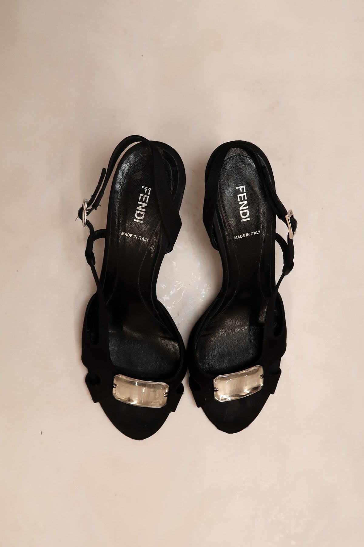 Fendi 2000s Gem Kitten Heels