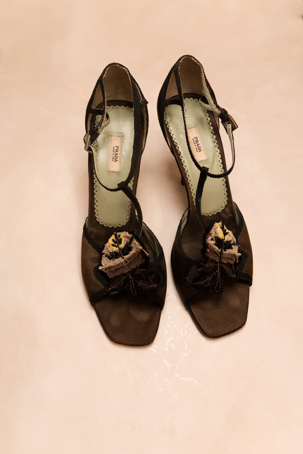 Prada 2000s Green Heels