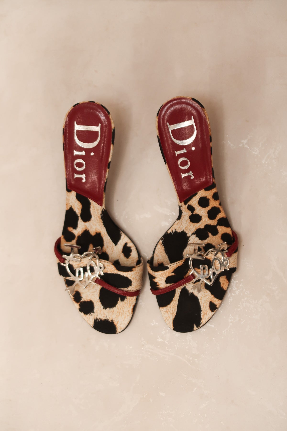 Christian Dior by Galliano FW 2004 Leopard Mules