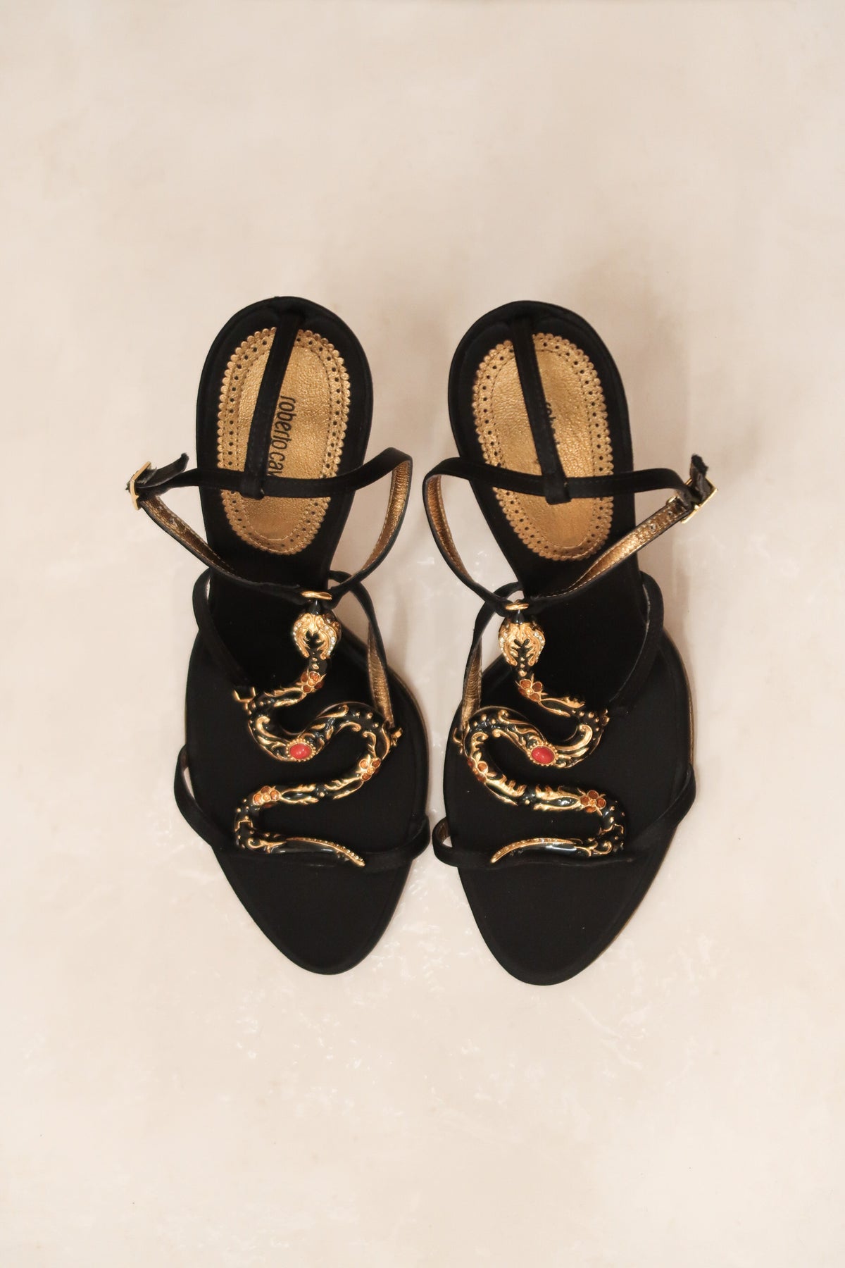 Roberto Cavalli 2000s Snake Heels