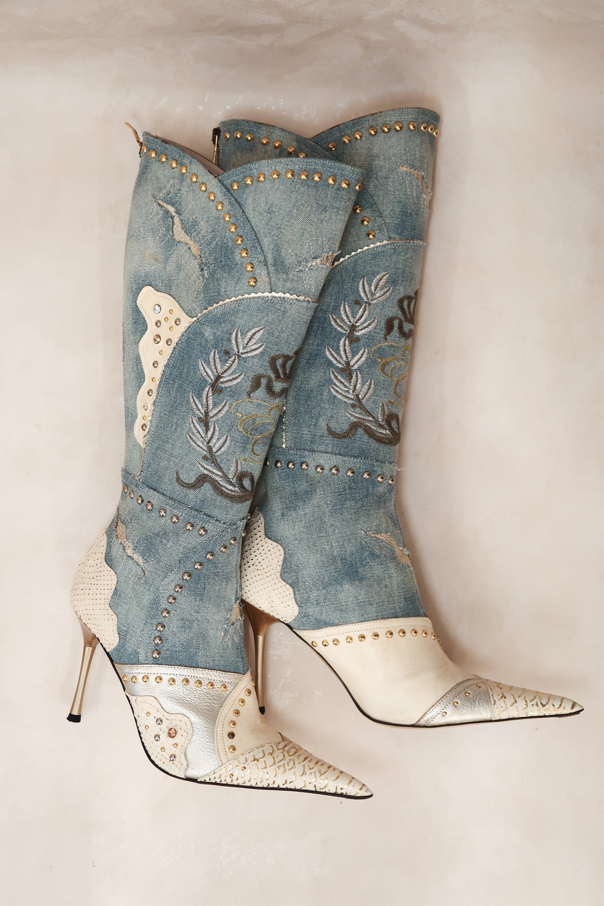 El Dantes 2000s Denim Boots
