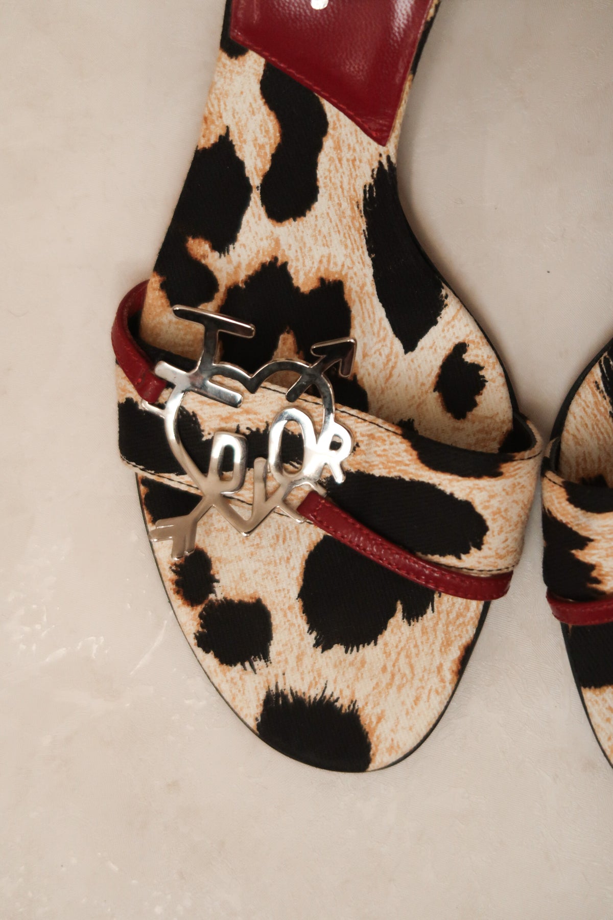 Christian Dior by Galliano FW 2004 Leopard Mules