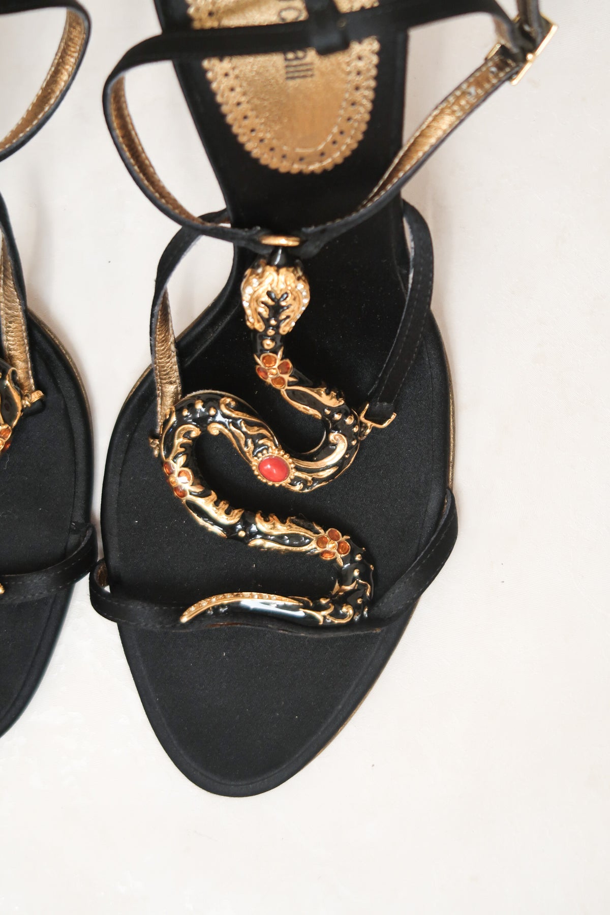 Roberto Cavalli 2000s Snake Heels