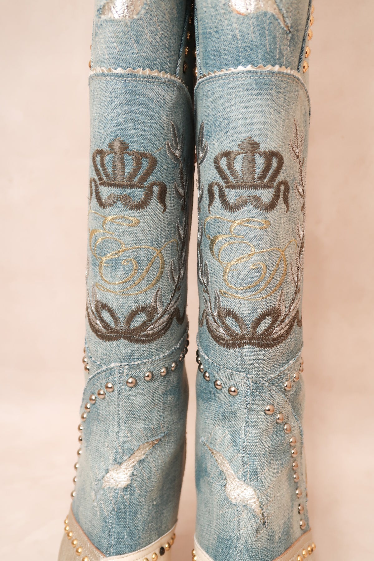 El Dantes 2000s Denim Boots