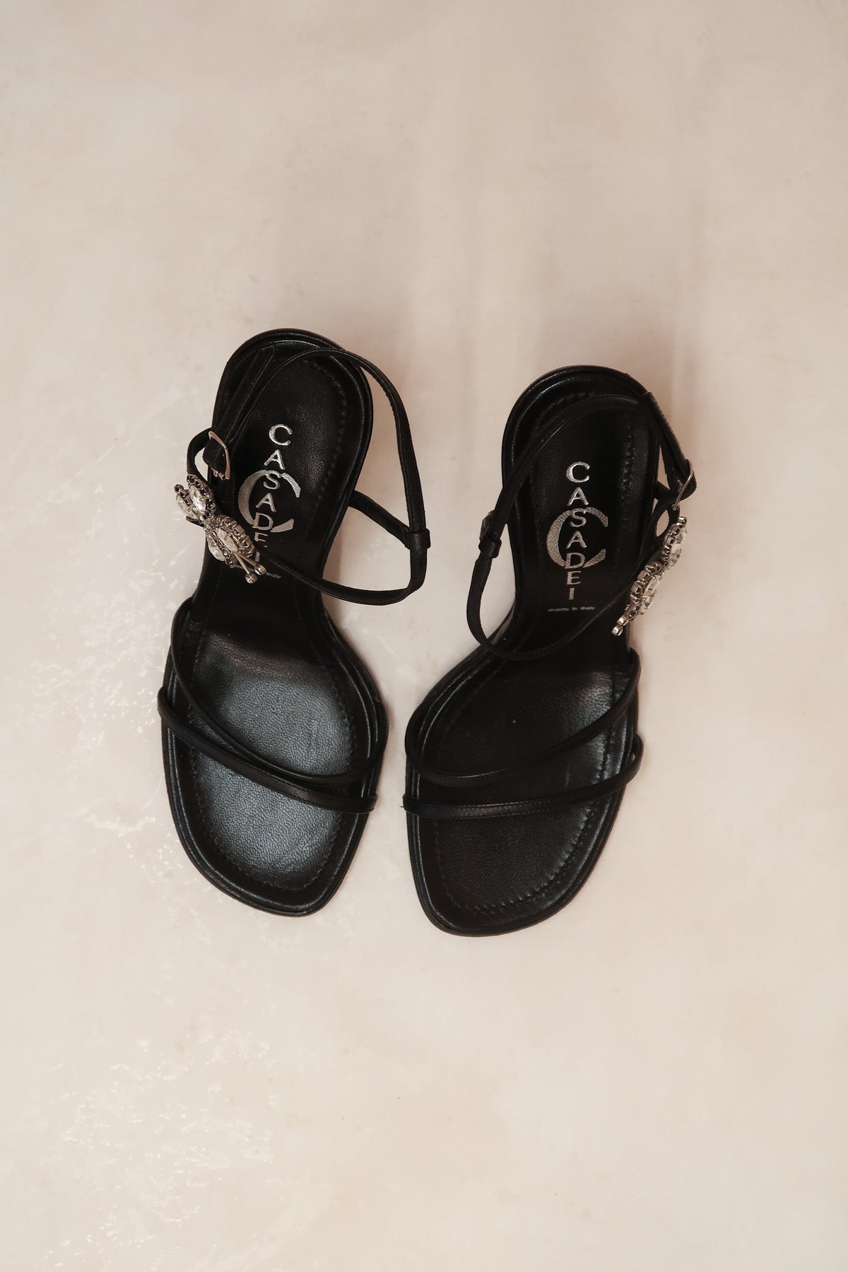 Casdei 2000s Black Butterfly Heels