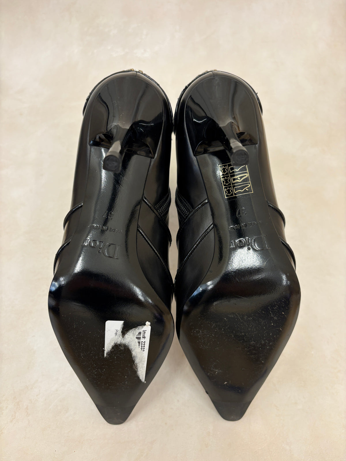 Christian Dior by Galliano FW 2004 Black Gambler Ankle Boots
