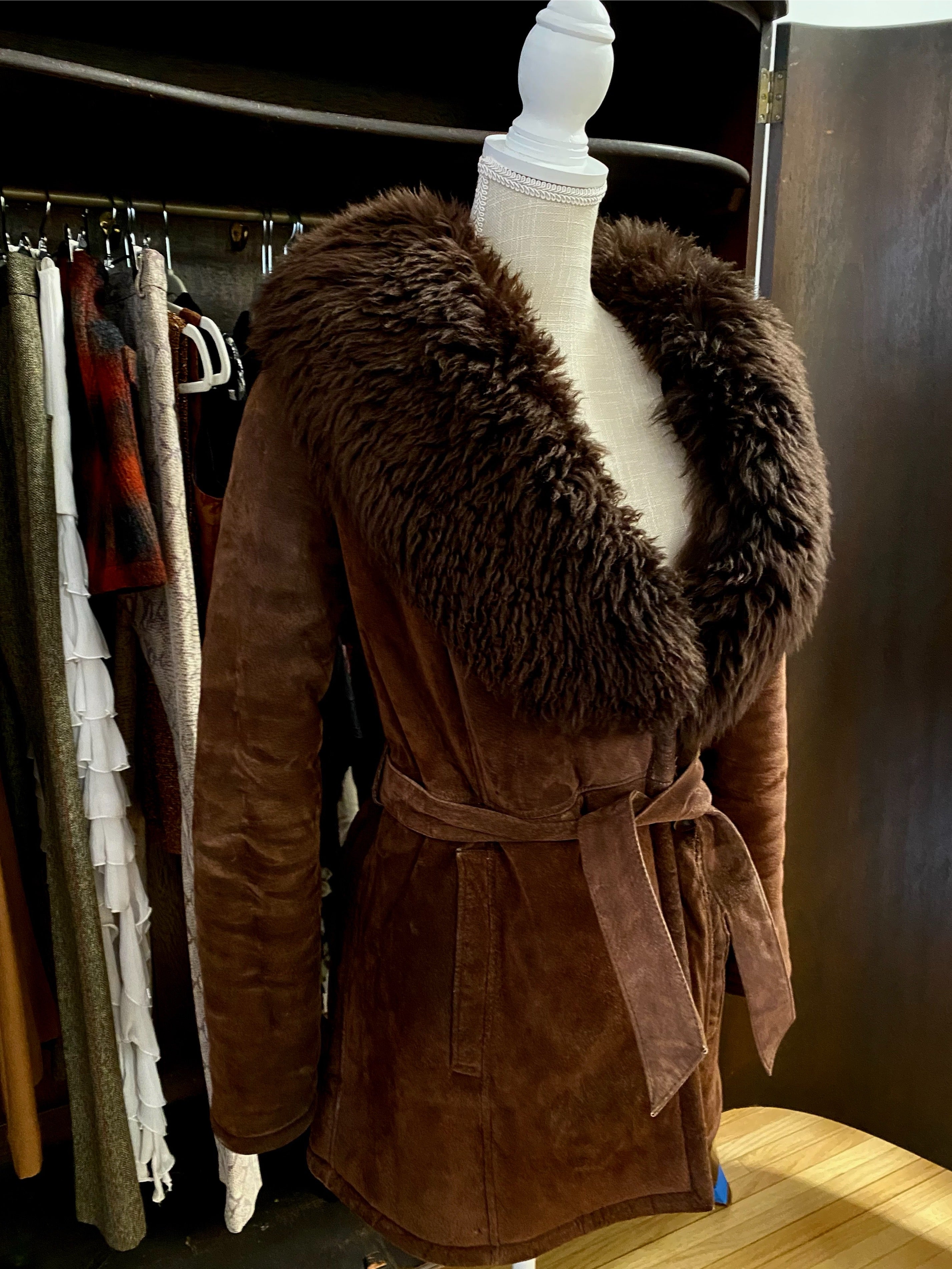 Vintage Teddy Coat (S-M)