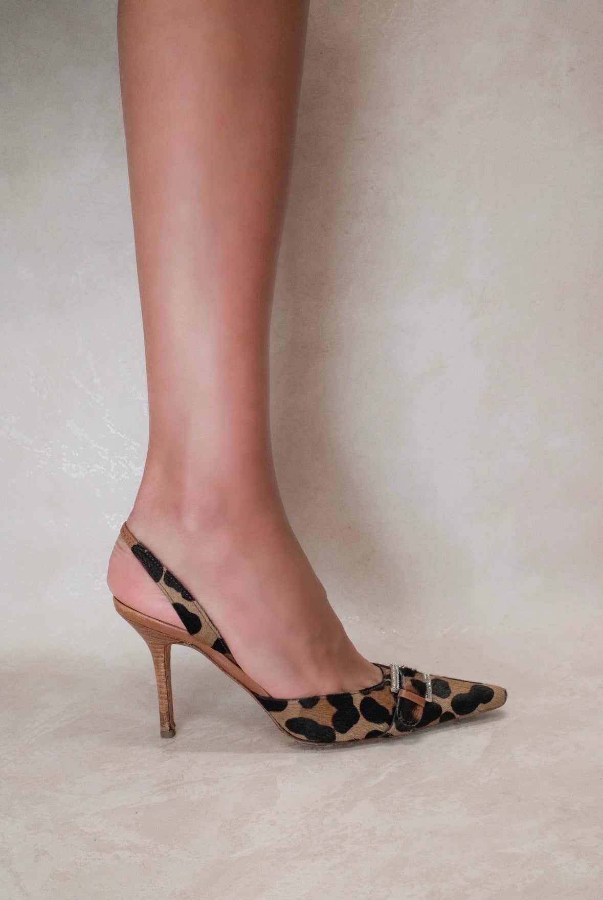 Dolce & Gabbana Ponyhair Slingback Pumps
