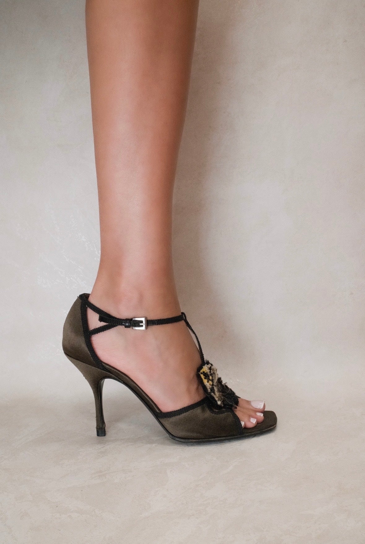 Prada 2000s Green Heels