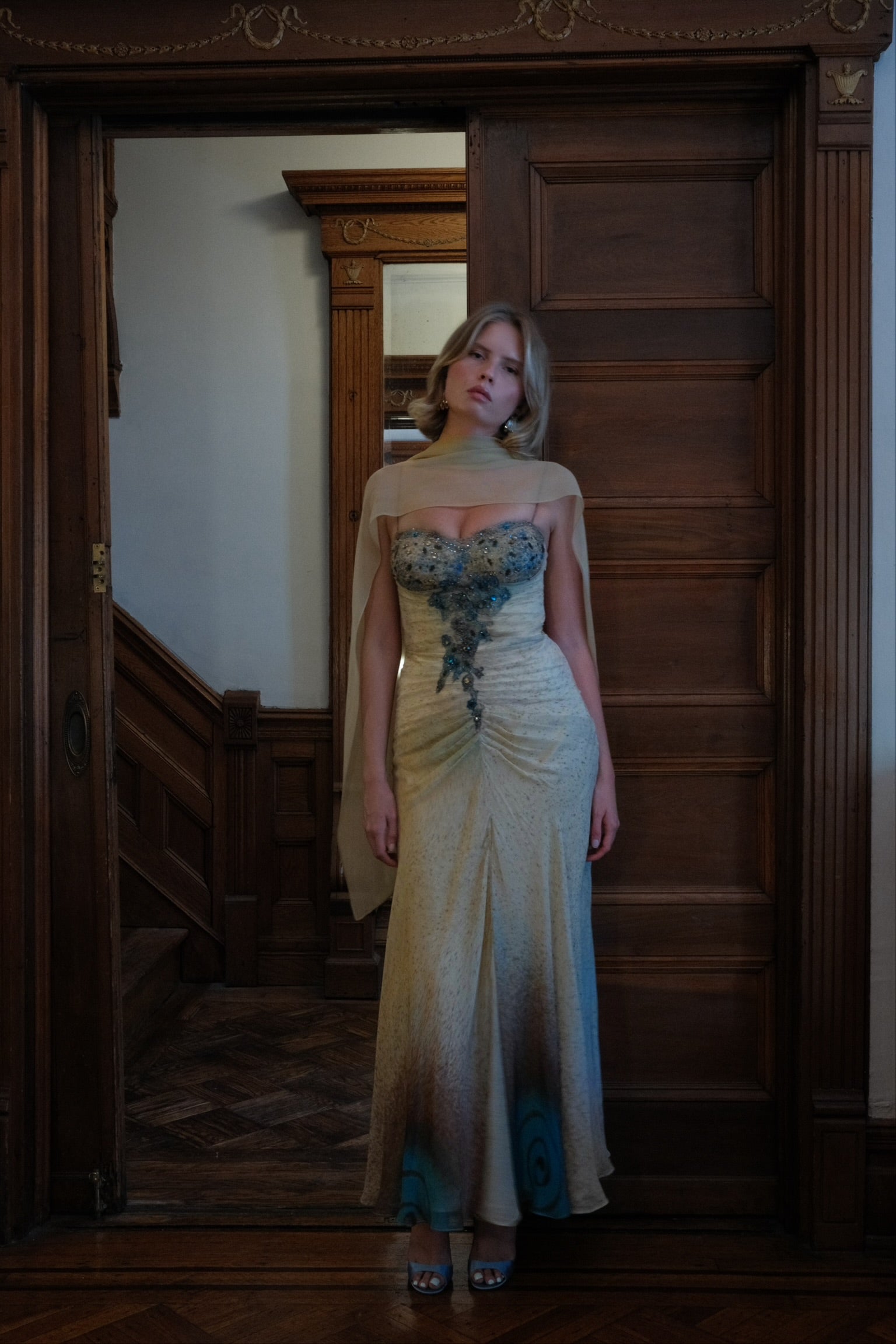Alberto Makali 2000s Beaded Dress