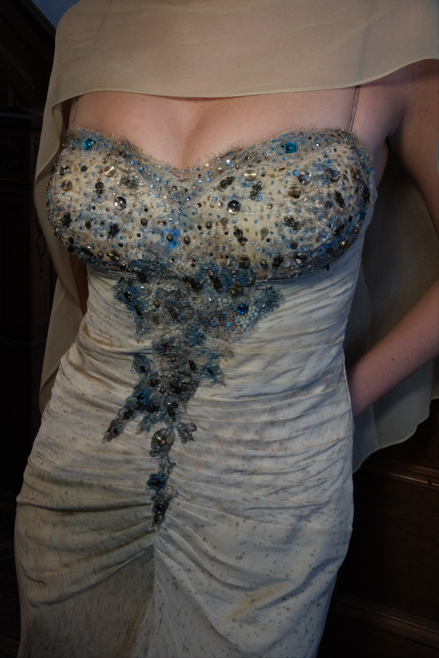 Alberto Makali 2000s Beaded Dress