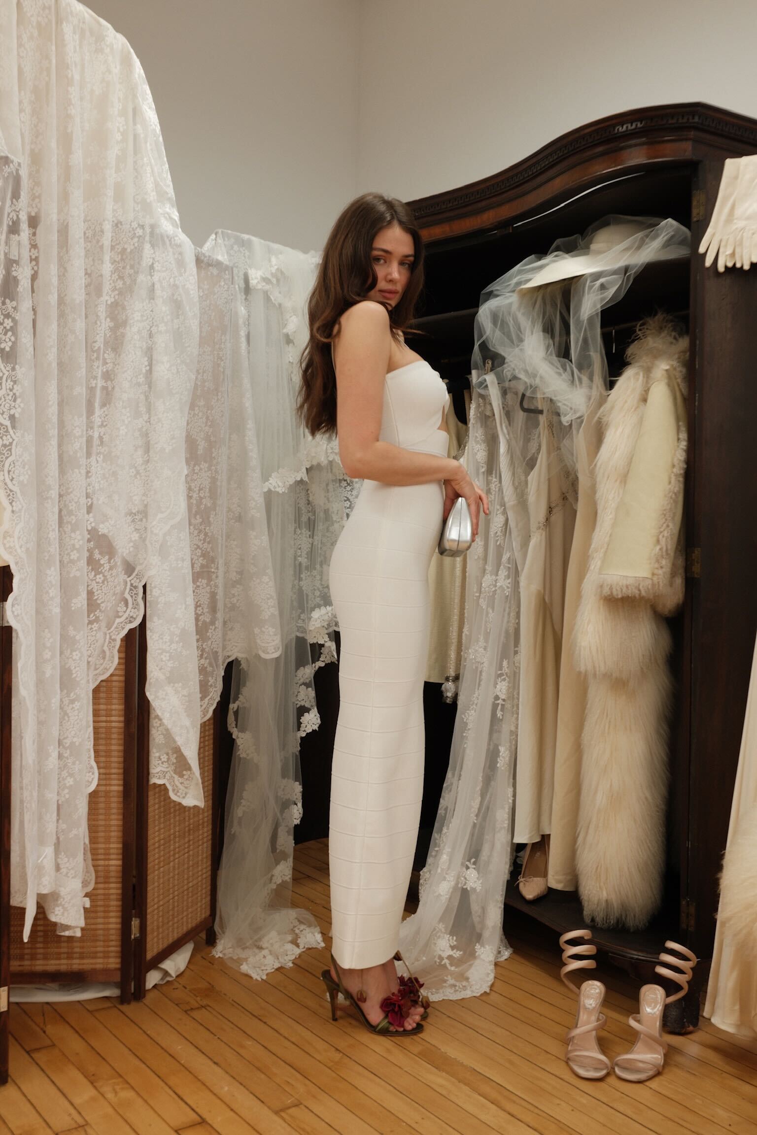 Hervé Léger 2000s White Bandage Dress