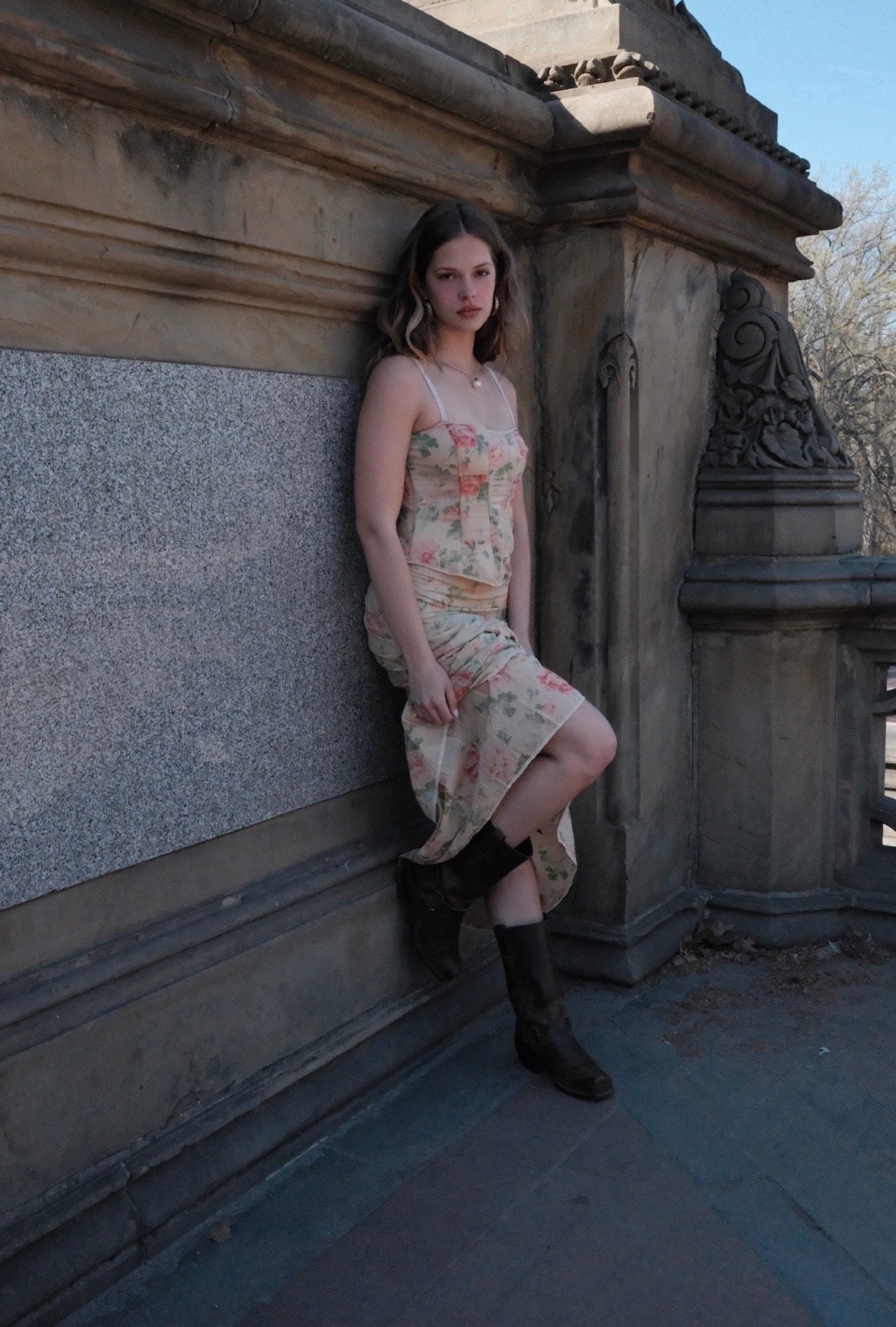 Ralph Lauren 2000s Beige Floral Set