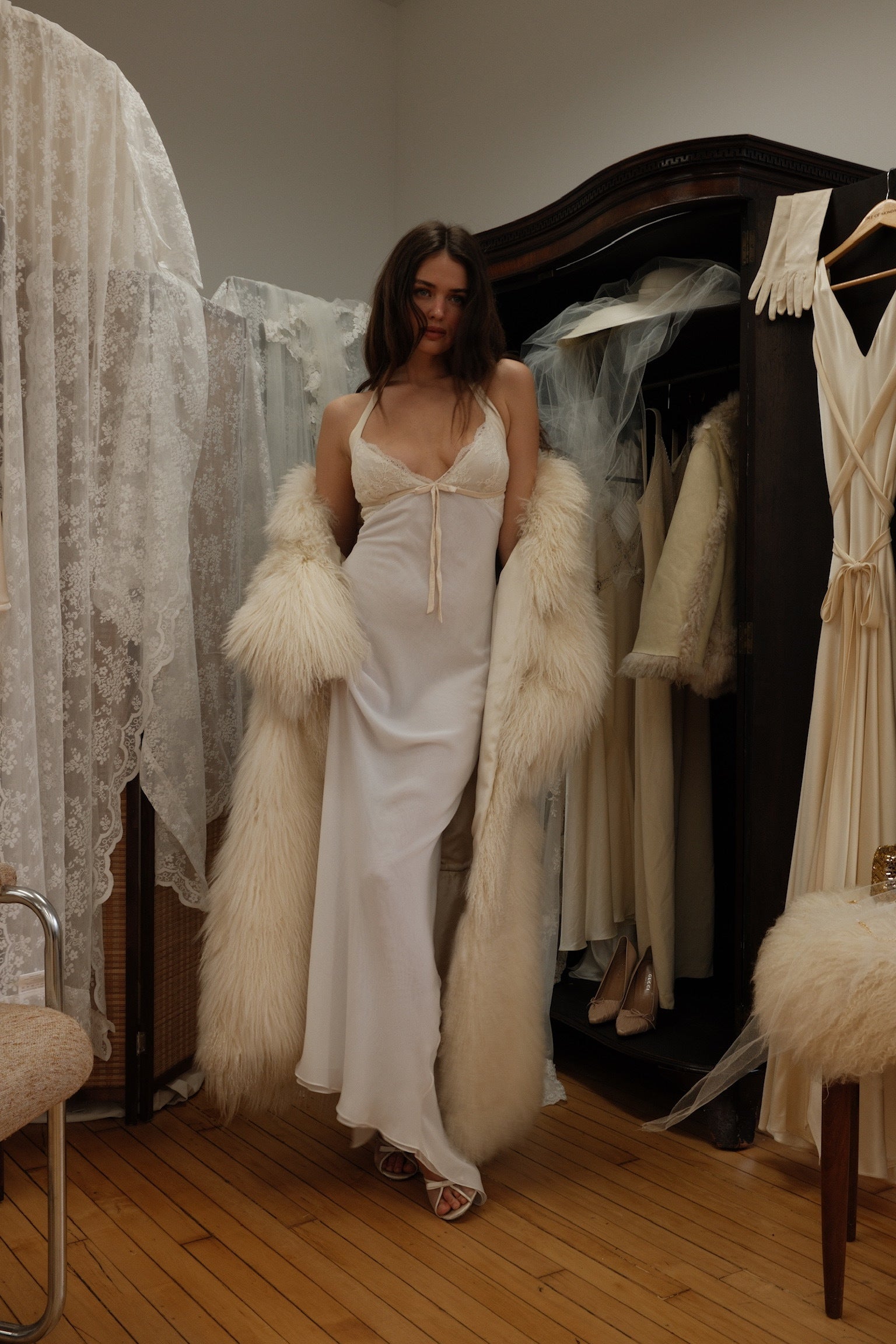Unsigned 1990s Sheer Slip Dress