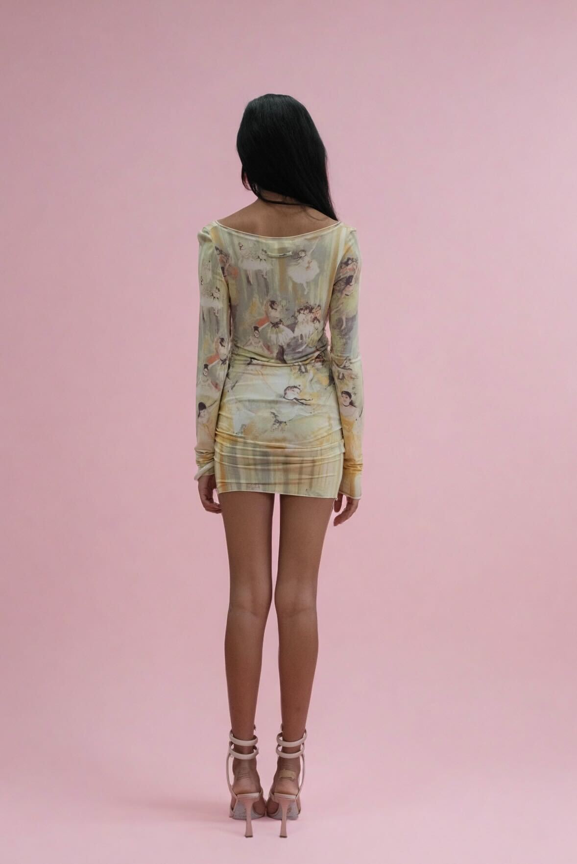 Jean Paul Gaultier SS 2004 Edgar Dancer Print Mini Dress
