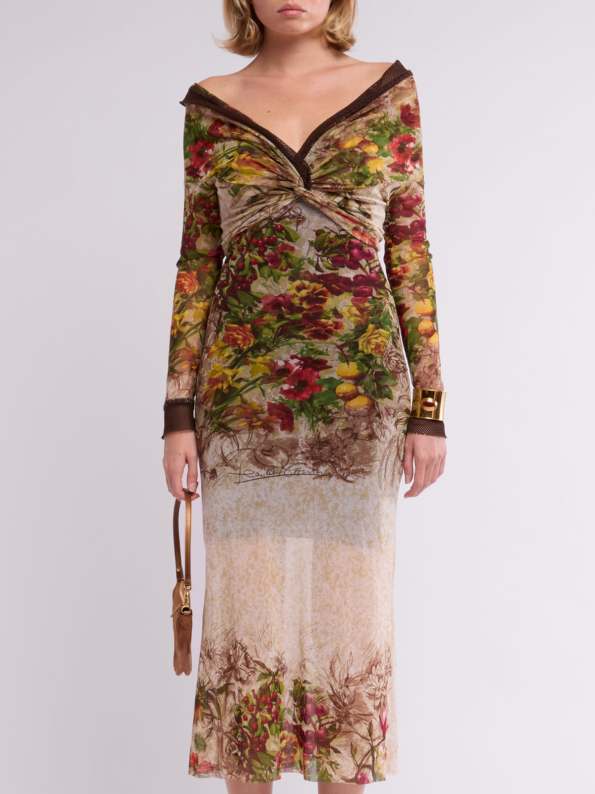 Jean Paul Gaultier SS 1999 Runway Floral Dress