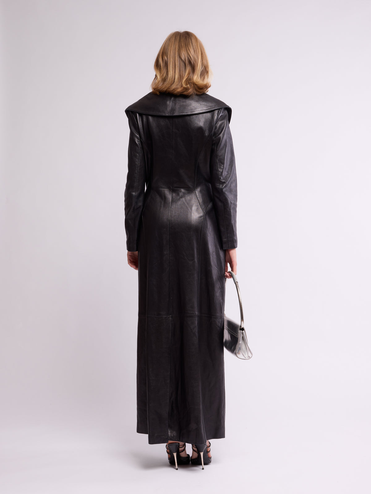 Jitrois 2000s Black Leather Coat
