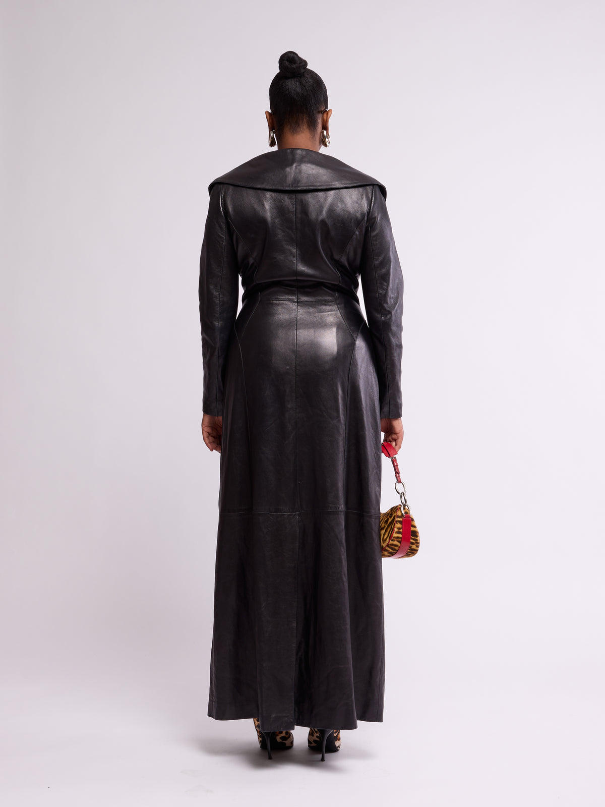 Jitrois 2000s Black Leather Coat