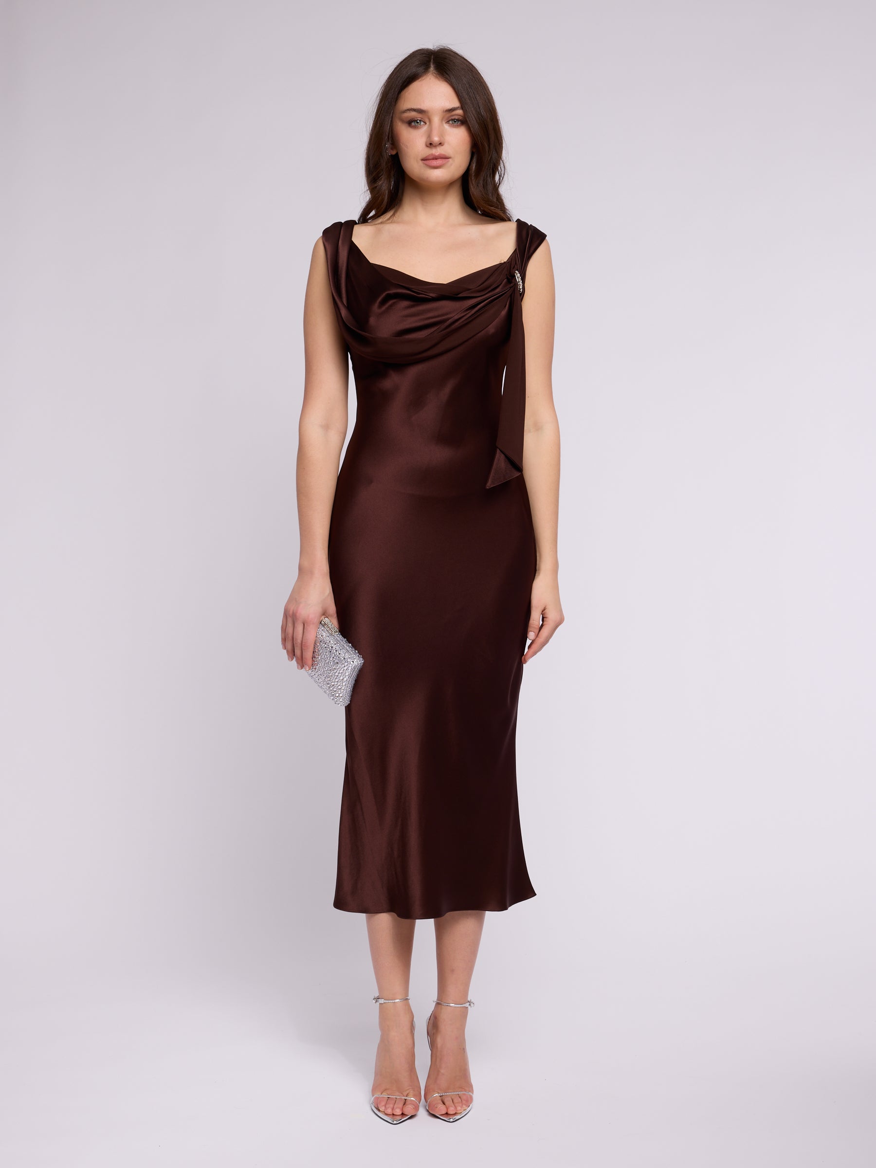 John Galliano FW 2005 Brown Jeweled Dress
