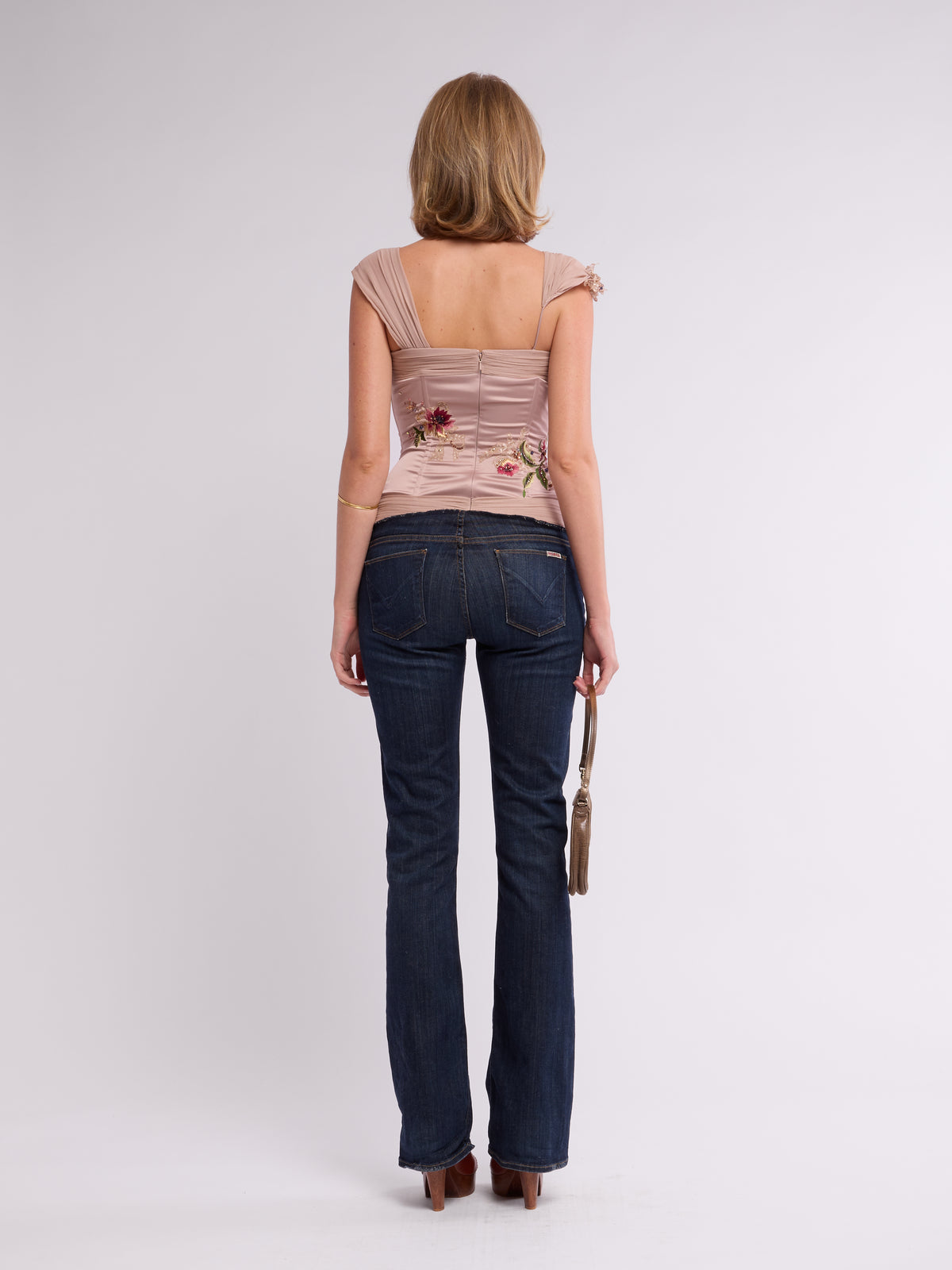 Mandalay 2000s Lavender Beaded Top