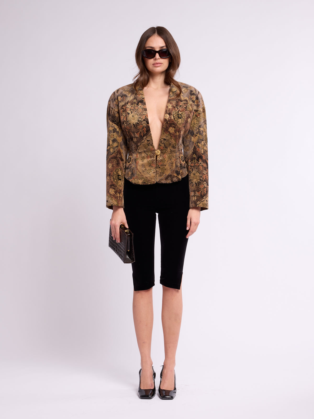 Mary Ann Restivo 1980s Tapestry Blazer