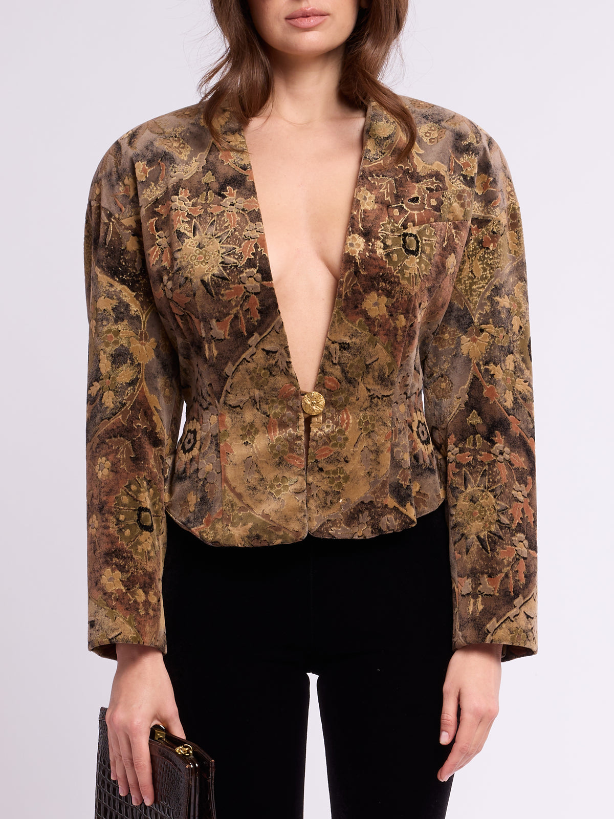Mary Ann Restivo 1980s Tapestry Blazer