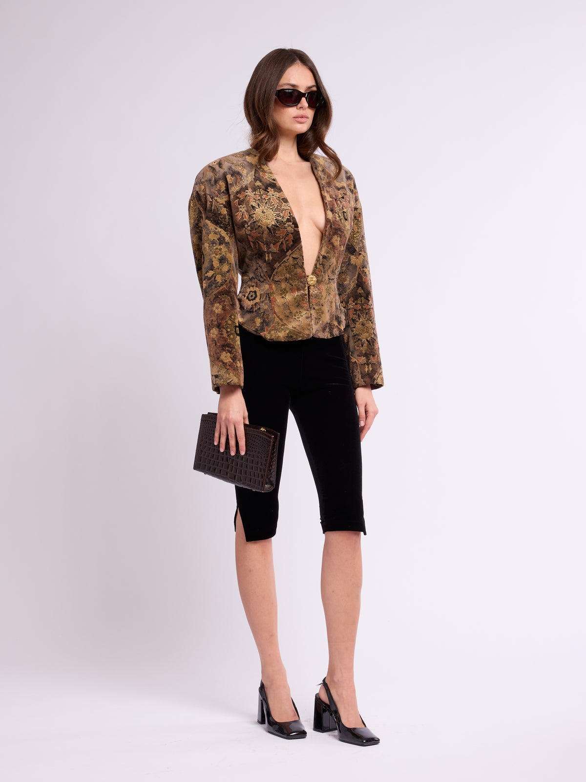 Mary Ann Restivo 1980s Tapestry Blazer