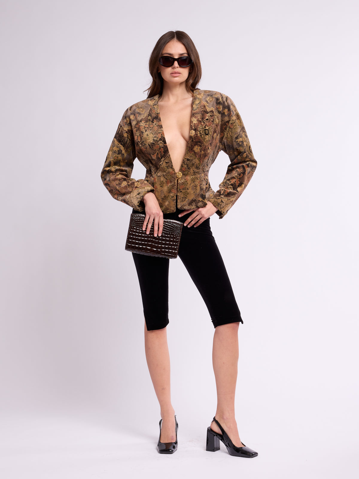 Mary Ann Restivo 1980s Tapestry Blazer