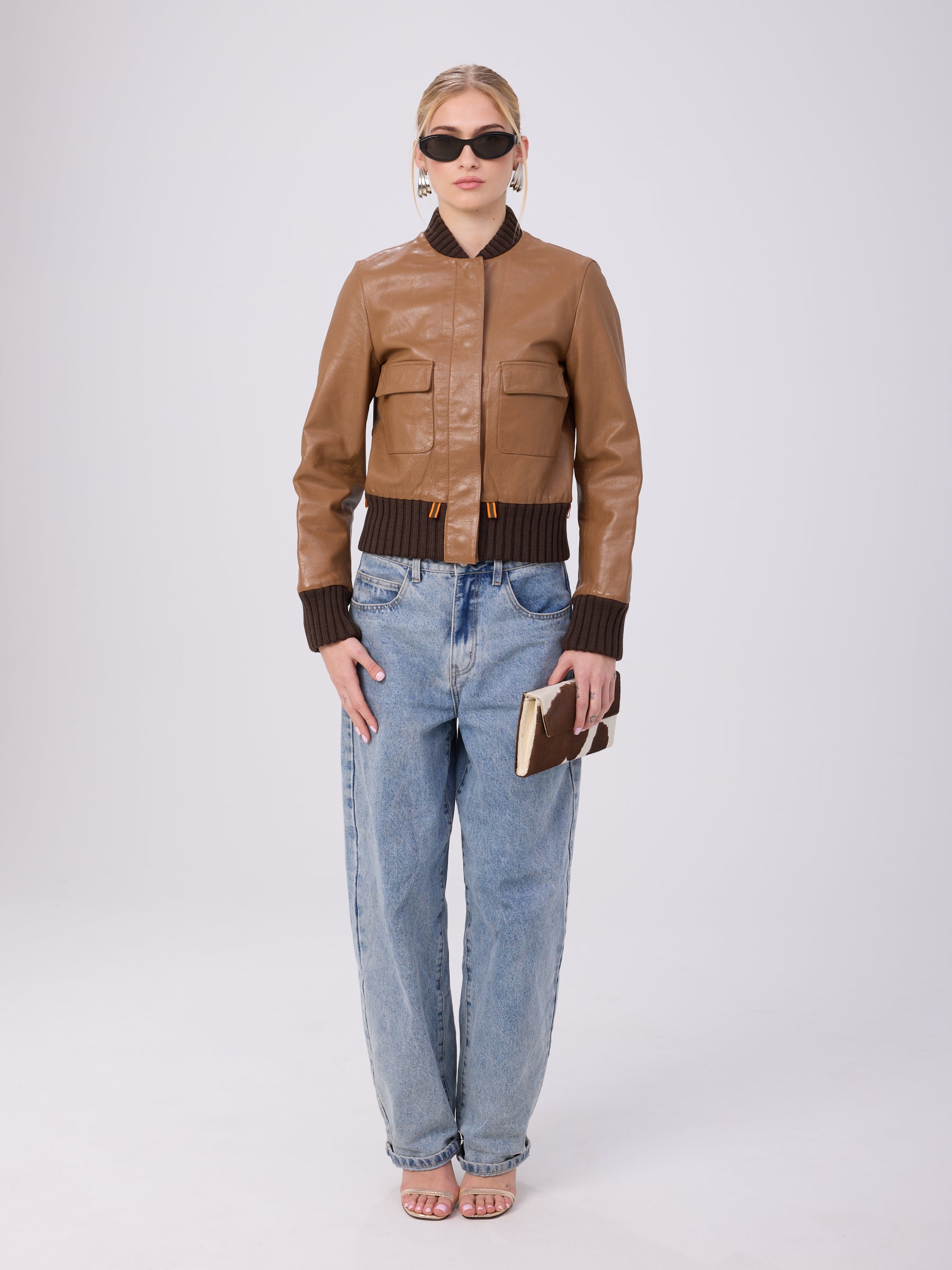Miu Miu FW 1999 Brown Leather Bomber