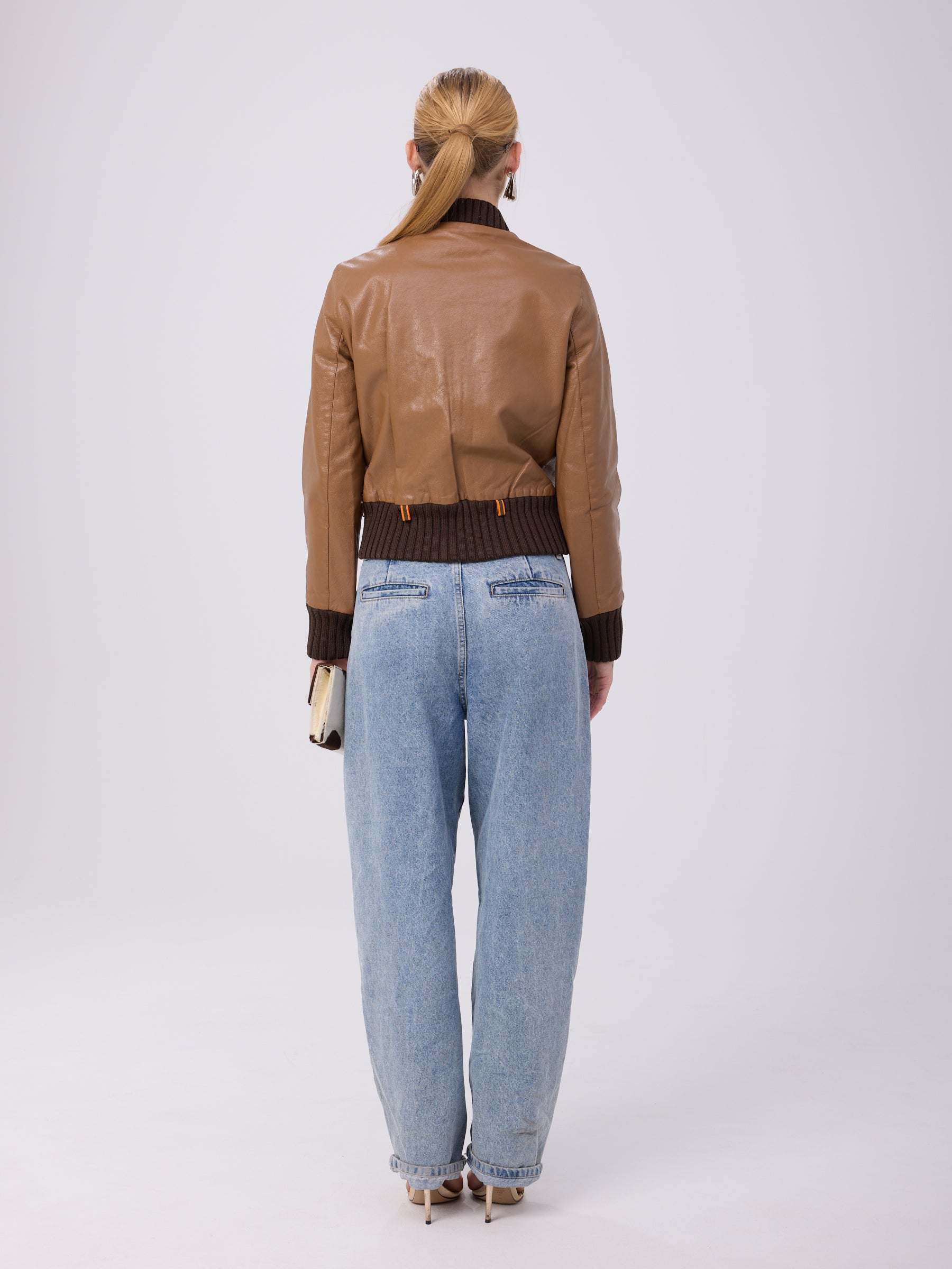 Miu Miu FW 1999 Brown Leather Bomber