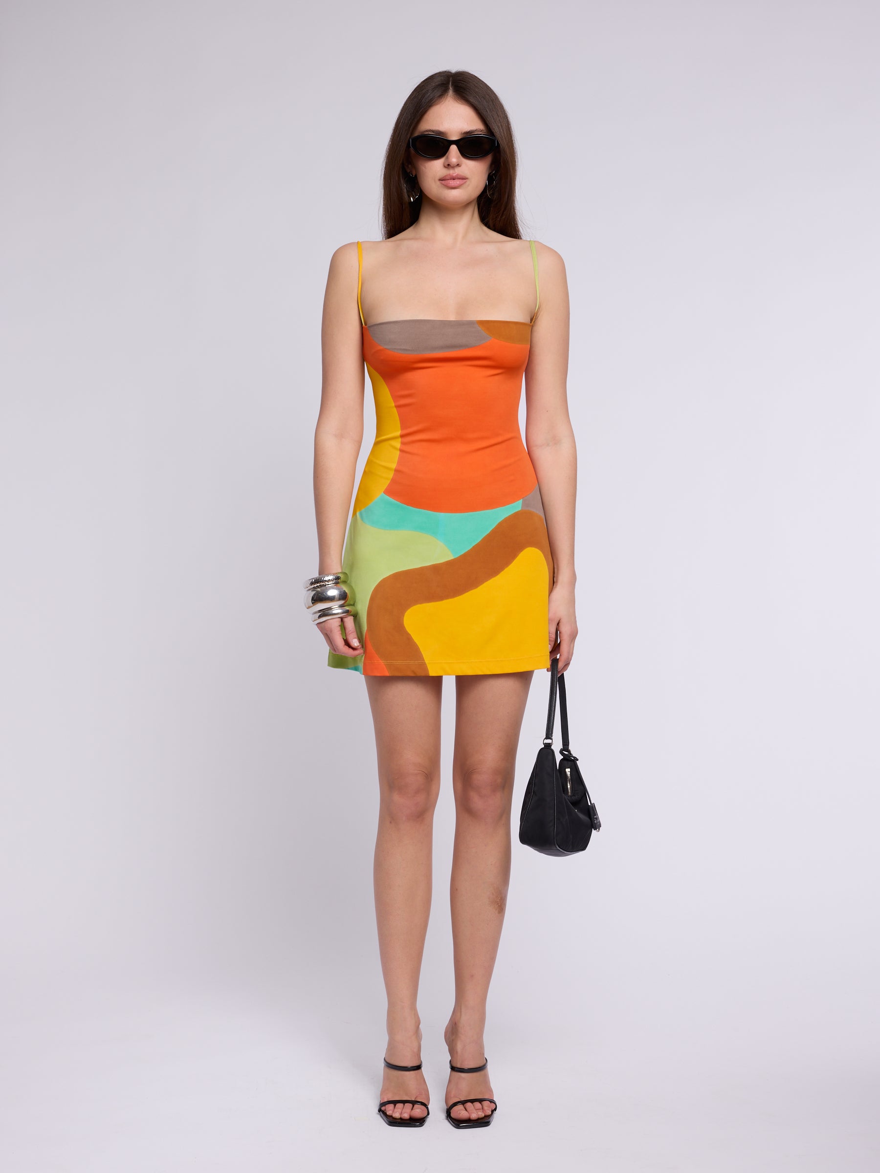 Plein Sud SS 1997 Geometric Jersey Dress