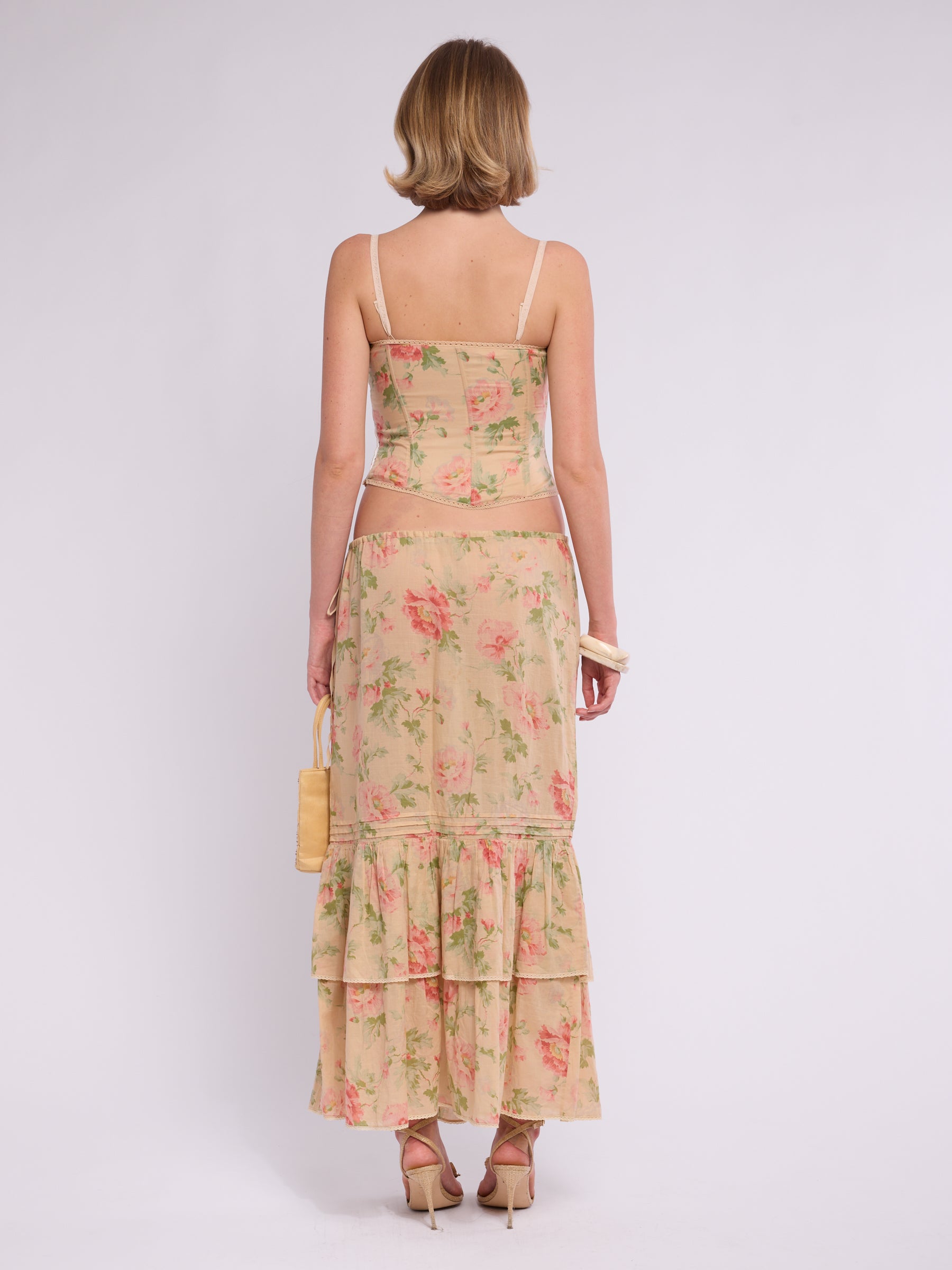 Ralph Lauren 2000s Beige Floral Set