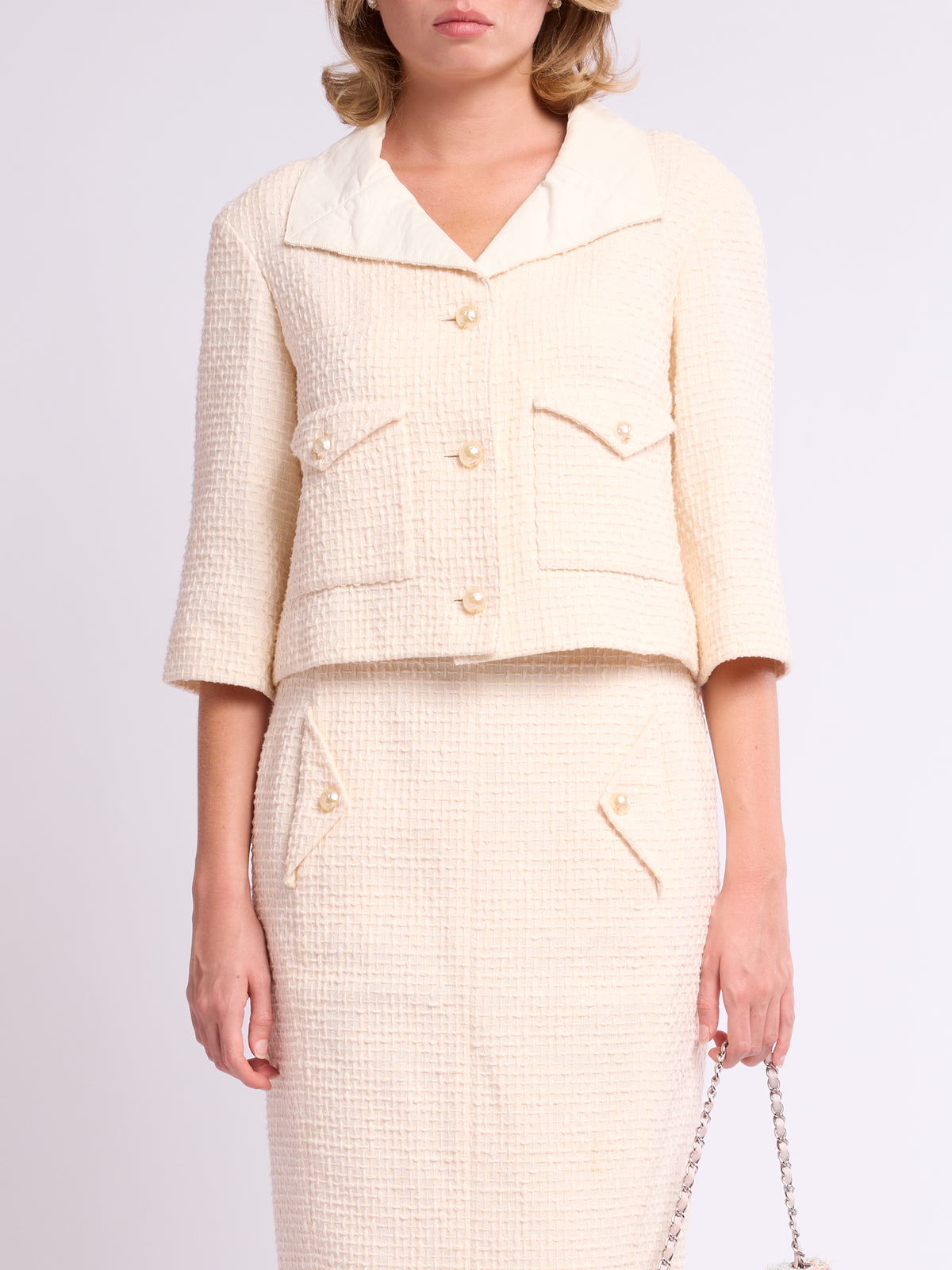 Chanel SS 2012 Ivory Tweed Set