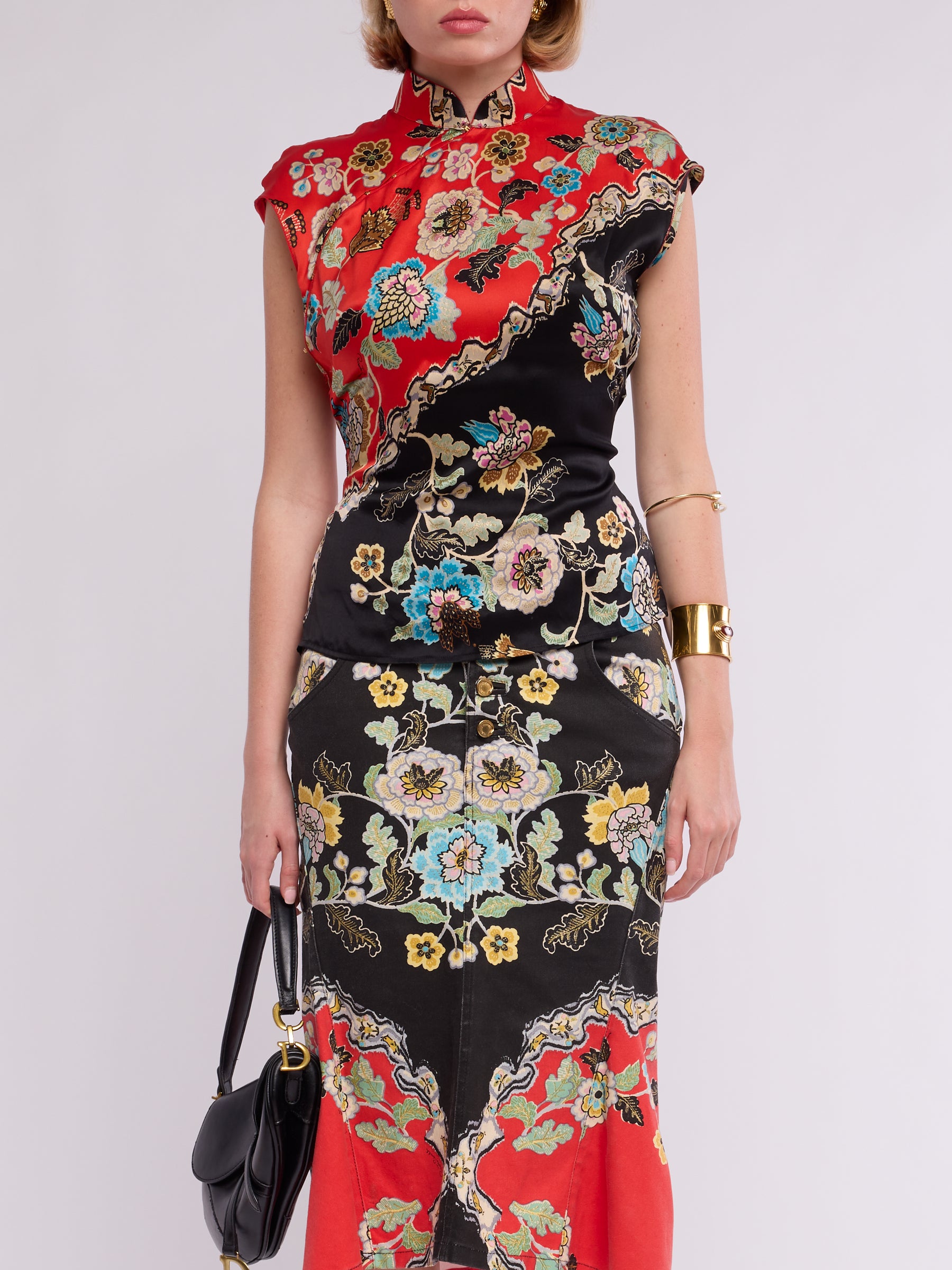 Roberto Cavalli SS 2003 Chinoiserie Set