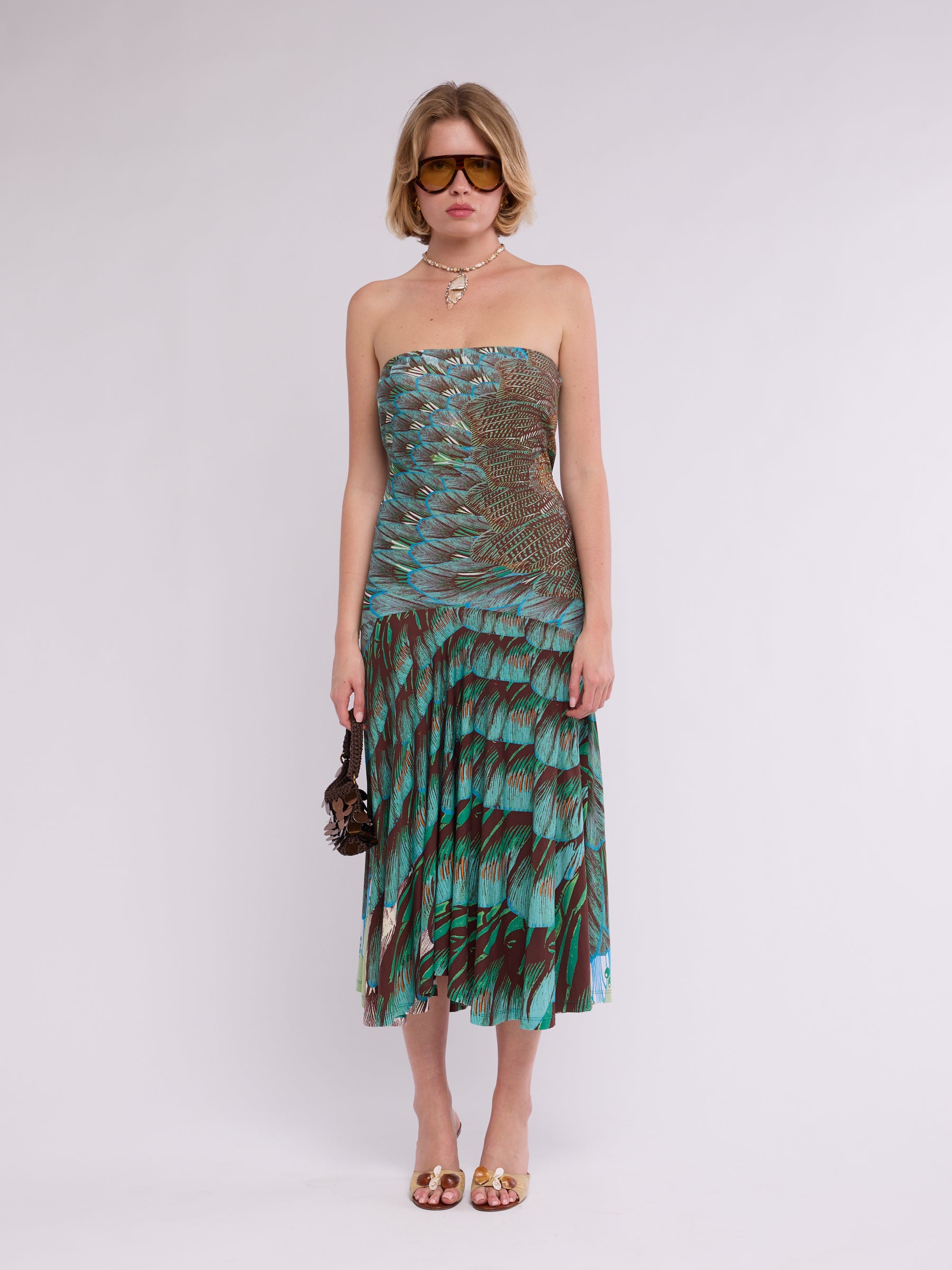Roberto Cavalli SS 2006 Peacock Dress