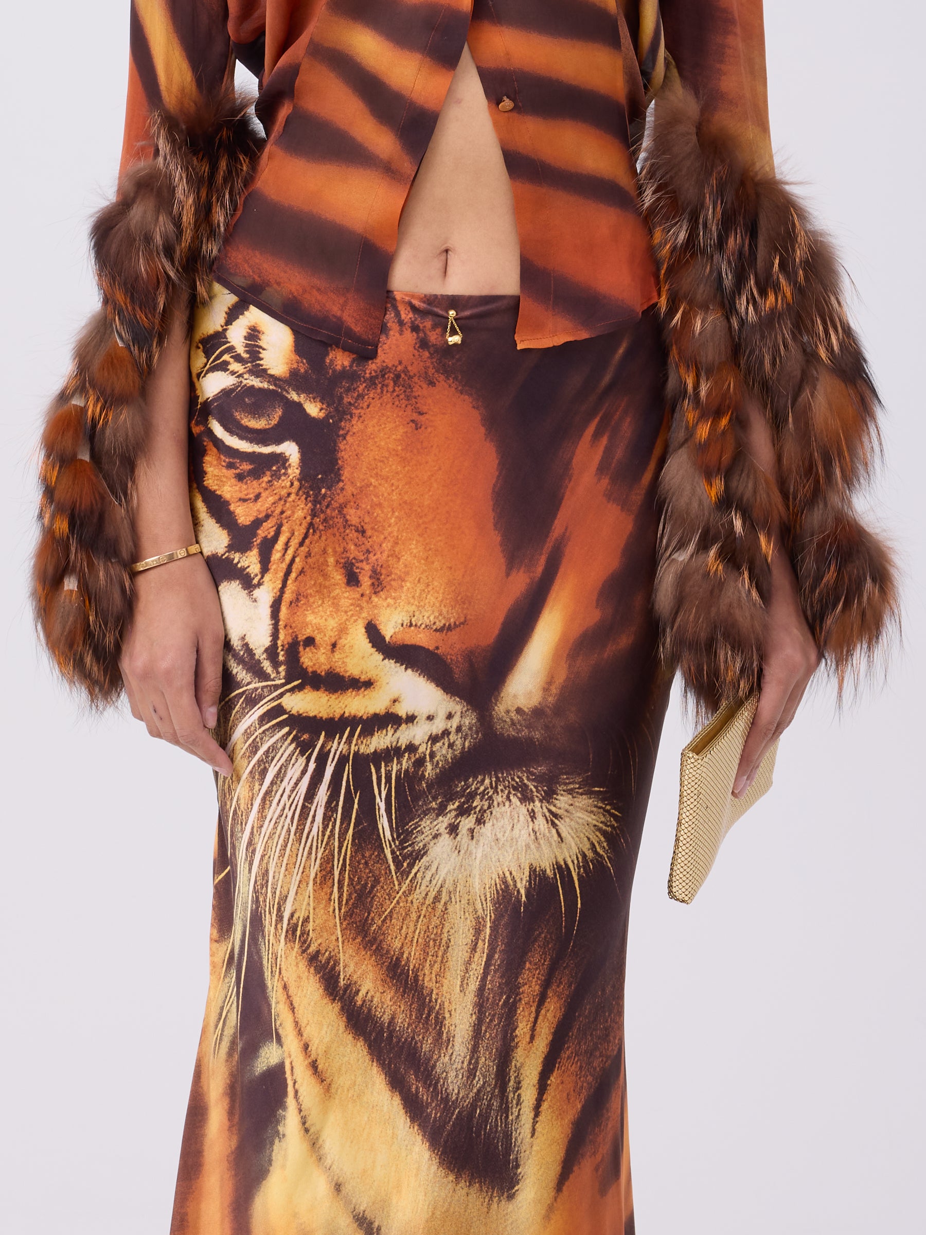 Roberto Cavalli FW 2000 Tiger Print Set