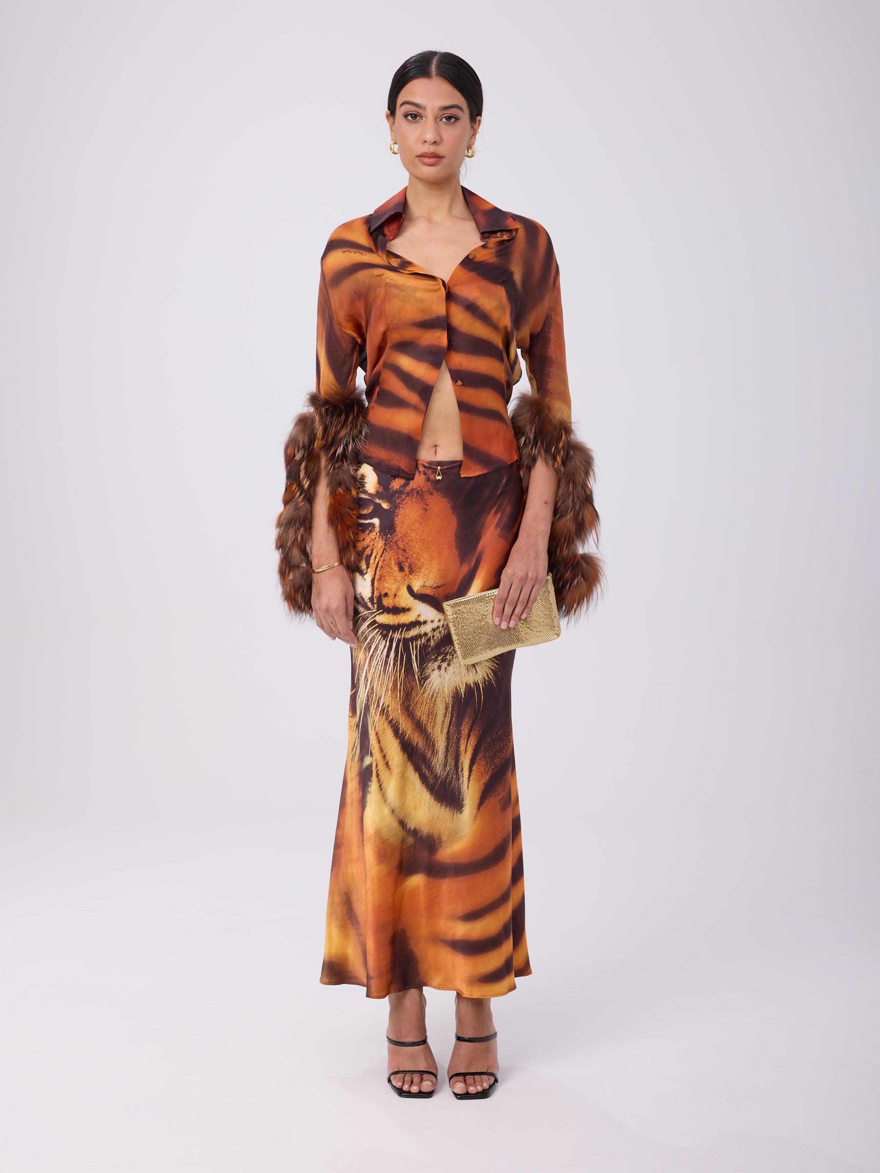Roberto Cavalli FW 2000 Tiger Print Set
