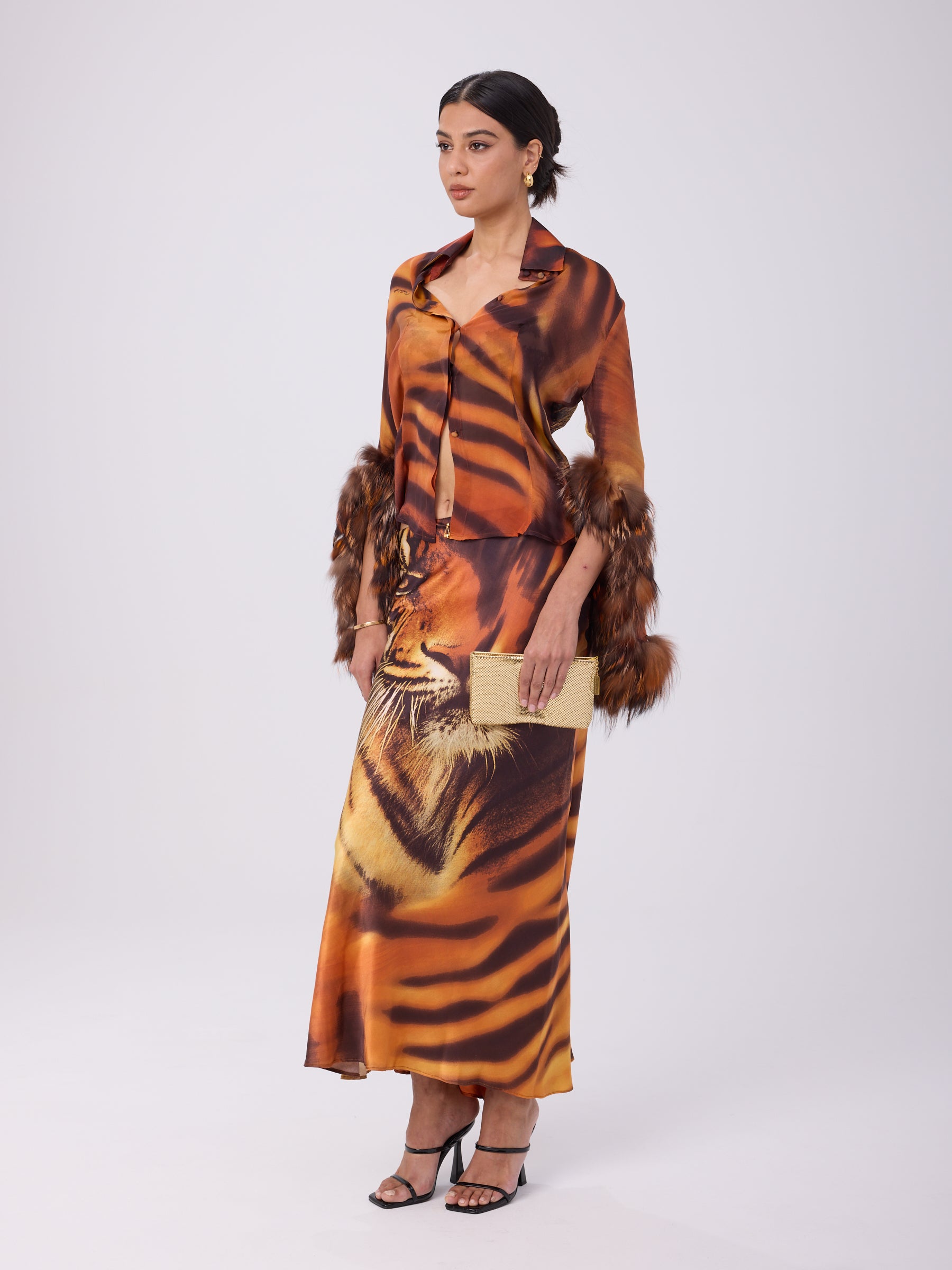 Roberto Cavalli FW 2000 Tiger Print Set