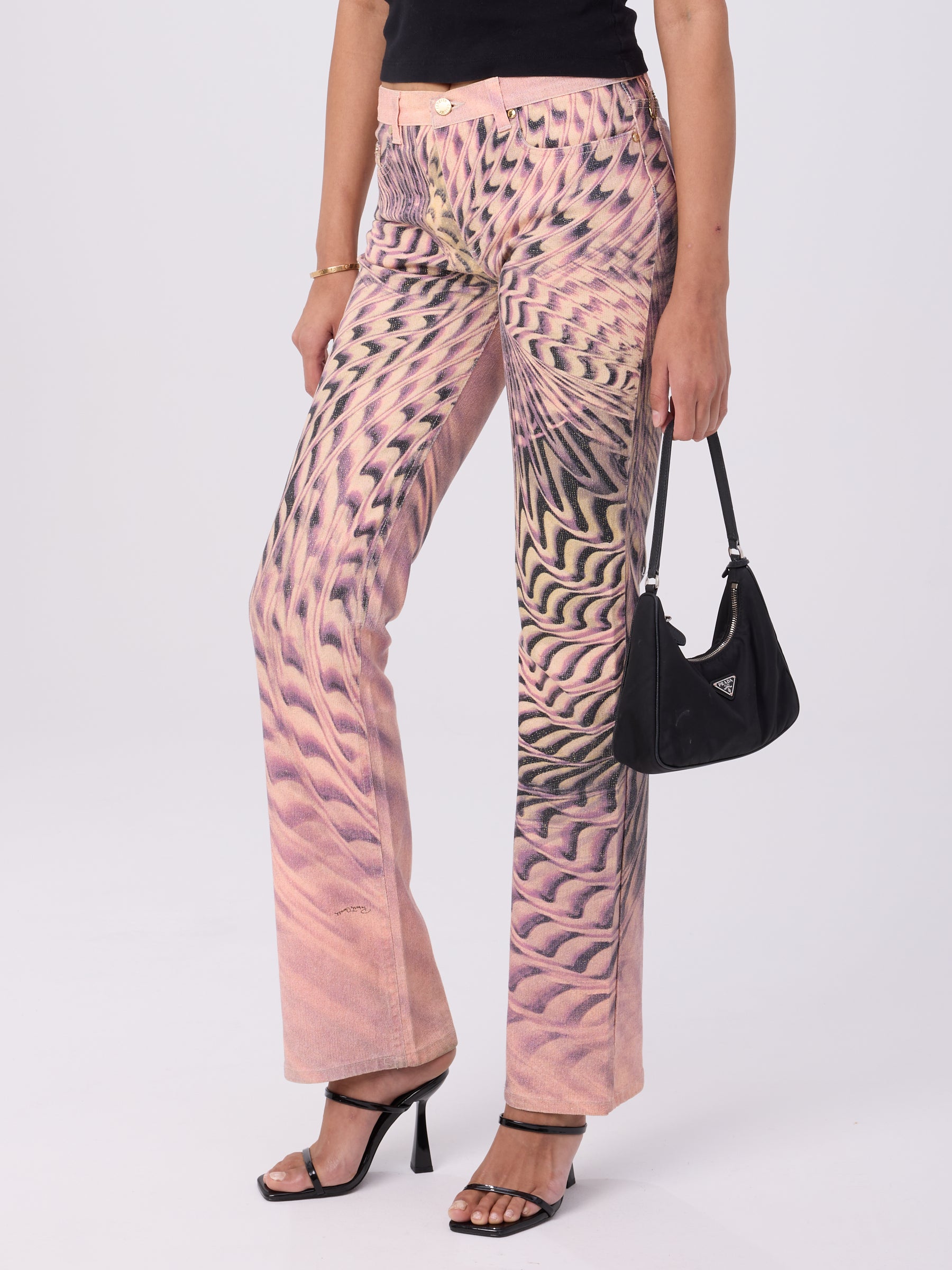 Roberto Cavalli SS 2001 Swirl Jeans