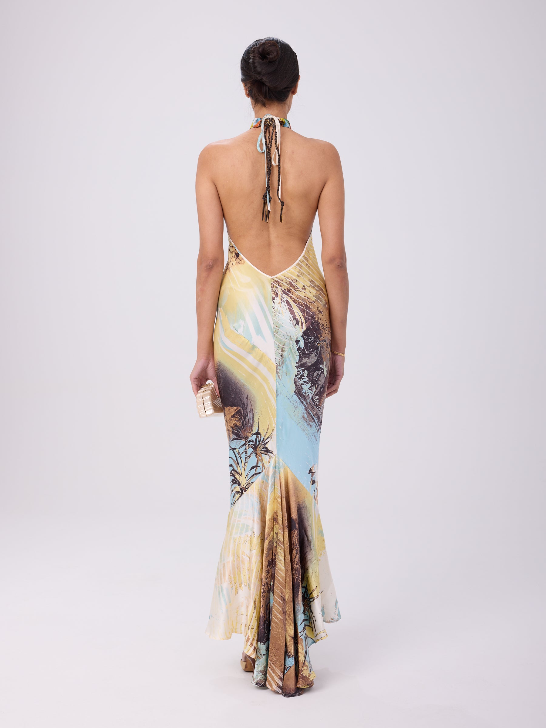 Roberto Cavalli SS 2002 Lion Beaded Dress